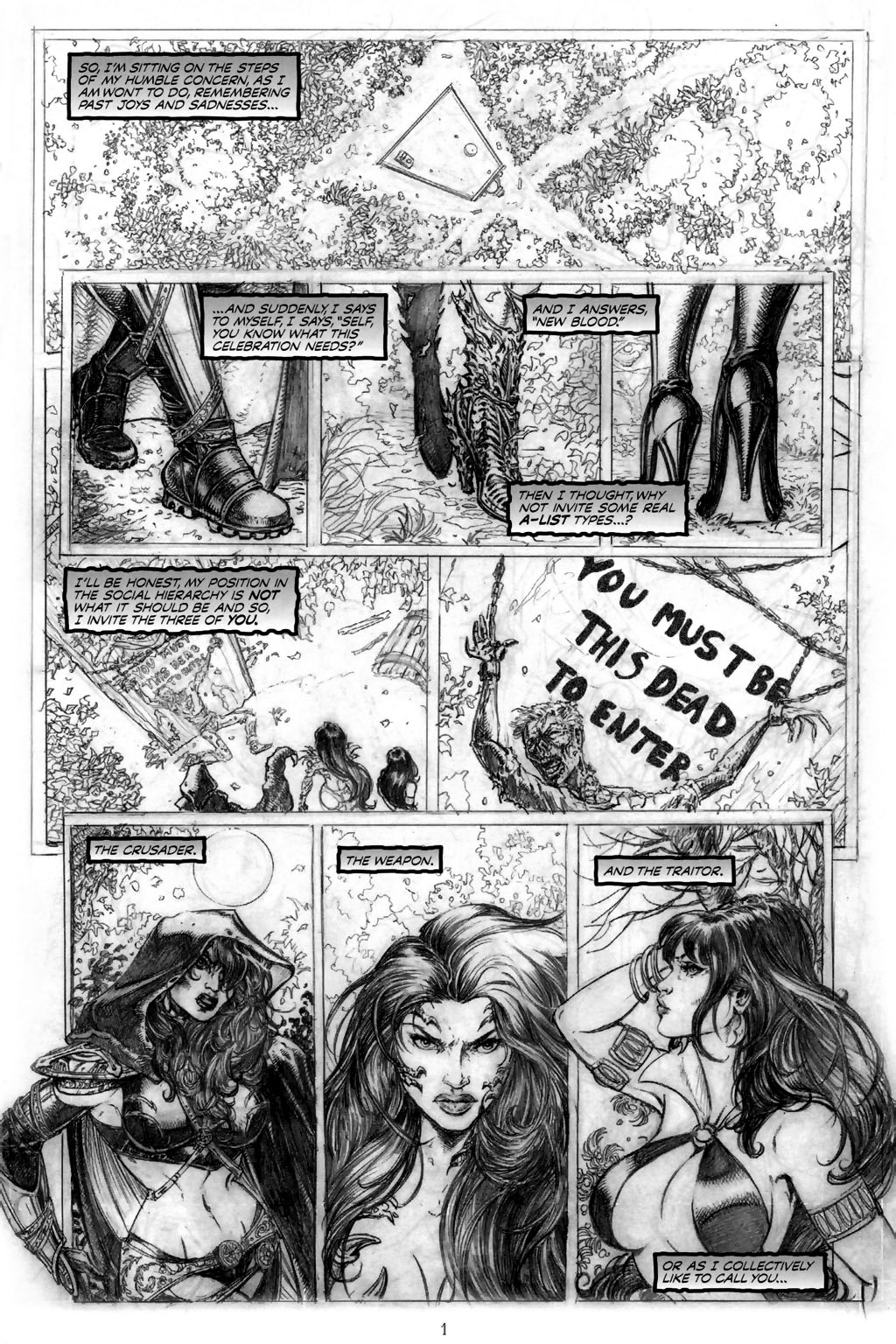 Read online Tomb Raider/Witchblade/Magdalena/Vampirella comic -  Issue # Full - 18