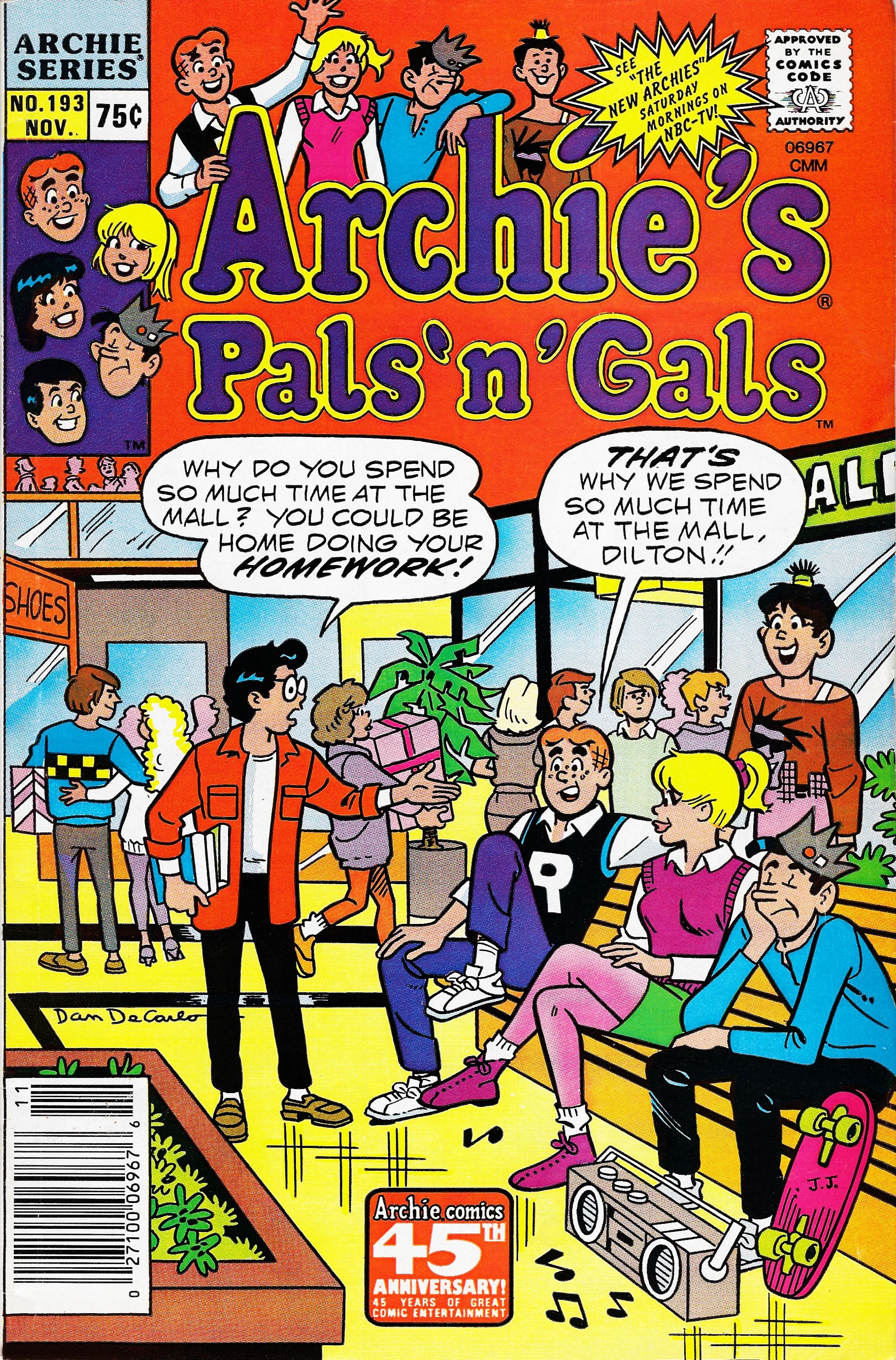 Read online Archie's Pals 'N' Gals (1952) comic -  Issue #193 - 1