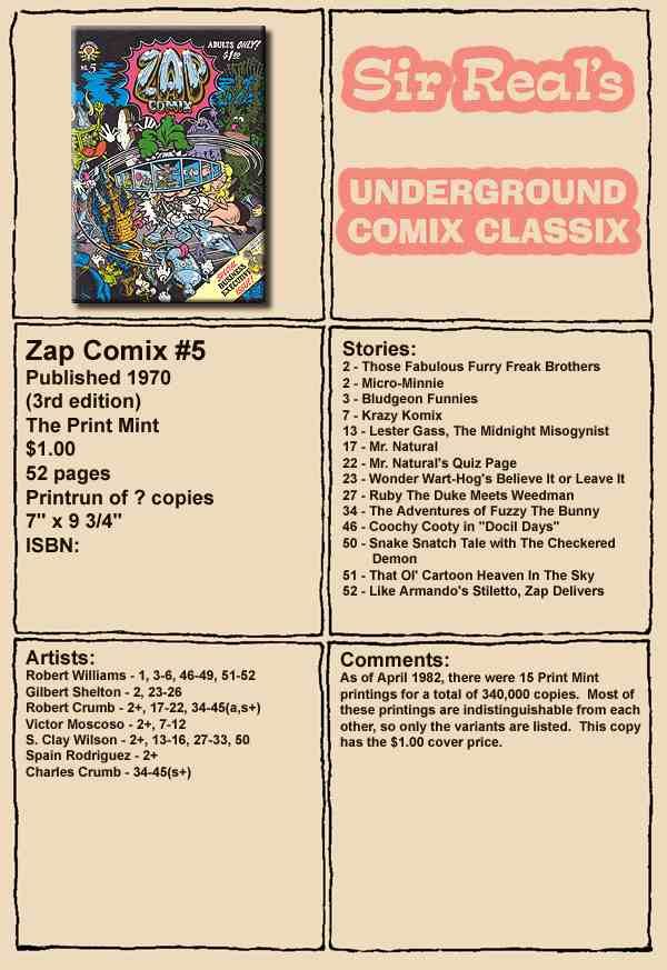 Read online Zap Comix comic -  Issue #5 - 53