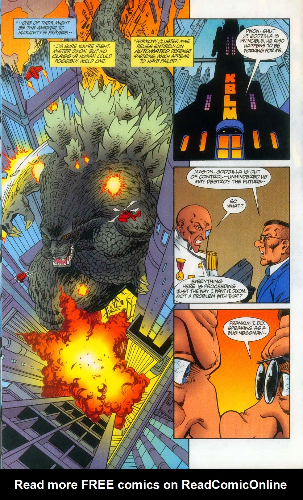 Read online Godzilla (1995) comic -  Issue #12 - 18