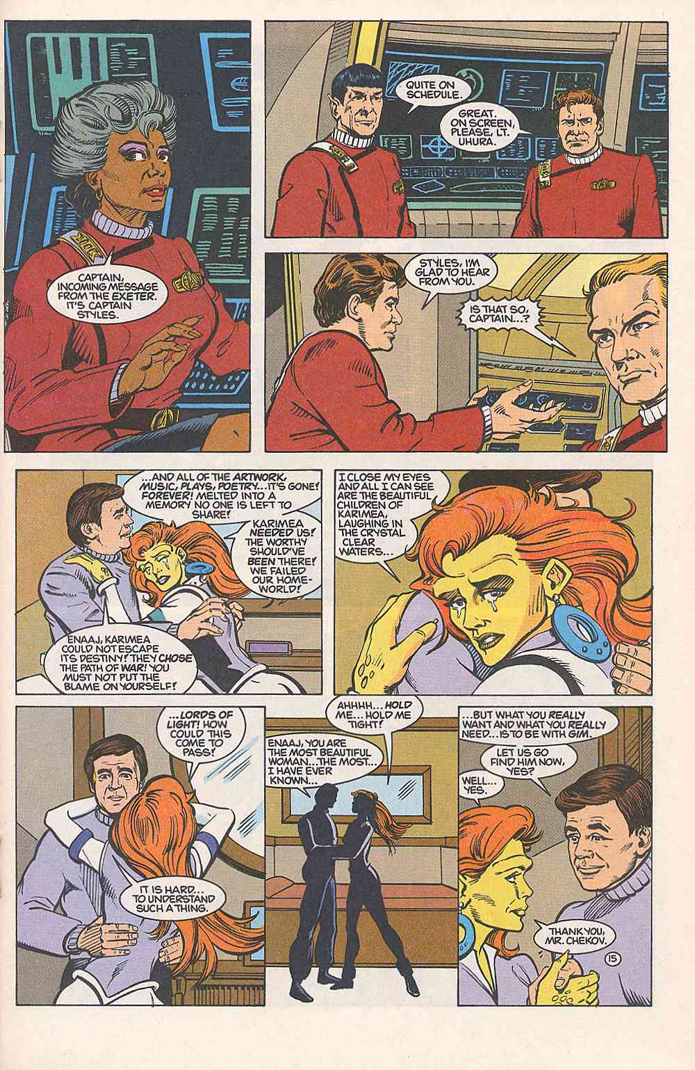 Read online Star Trek (1989) comic -  Issue #15 - 15