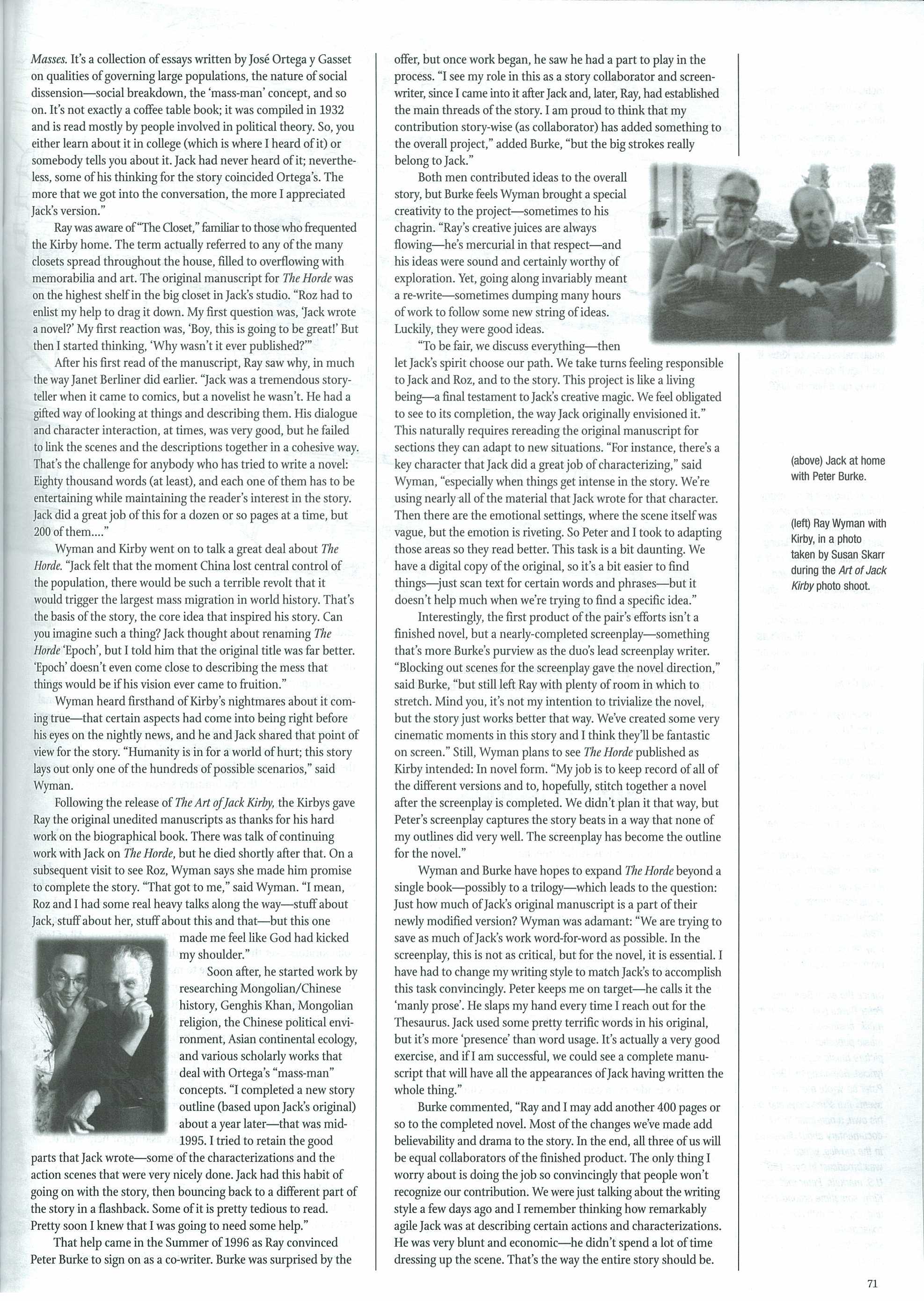 Read online The Jack Kirby Collector comic -  Issue #32 - 75