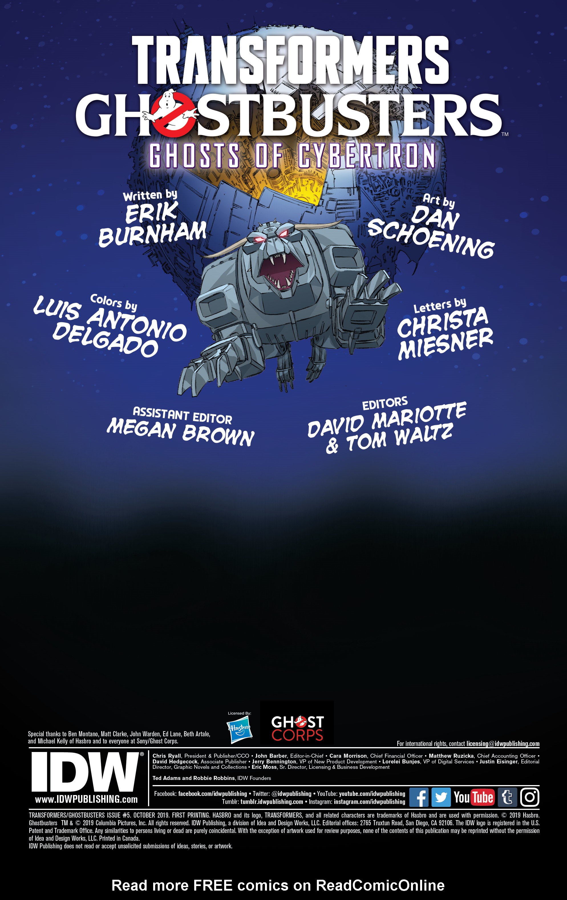 Read online Transformers/Ghostbusters comic -  Issue #5 - 2