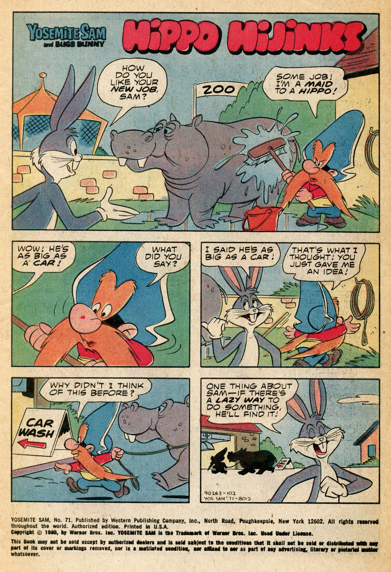 Read online Yosemite Sam and Bugs Bunny comic -  Issue #71 - 3