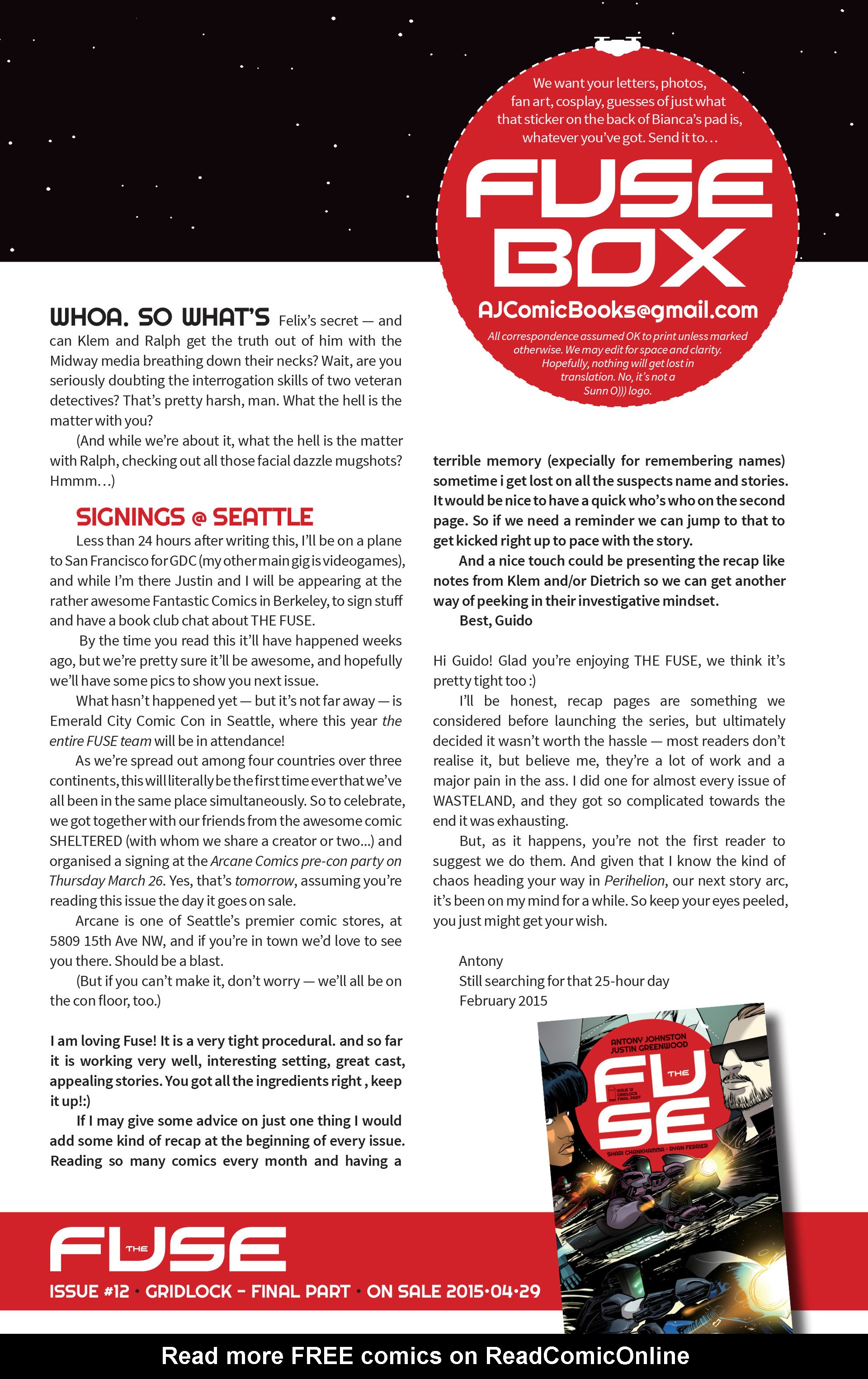 Read online The Fuse comic -  Issue #11 - 26