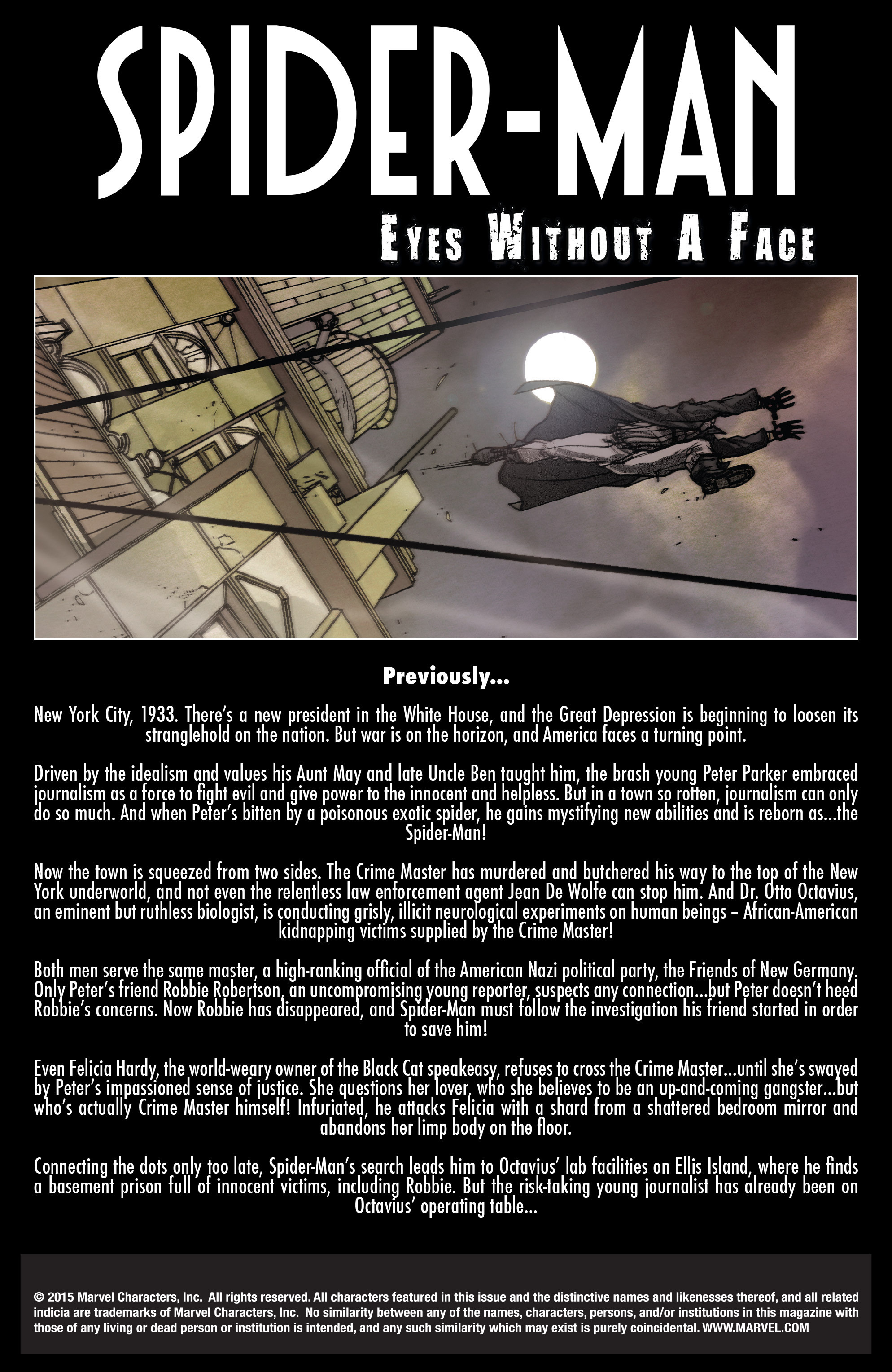 Read online SpiderMan Noir Eyes Without A Face comic Issue 4