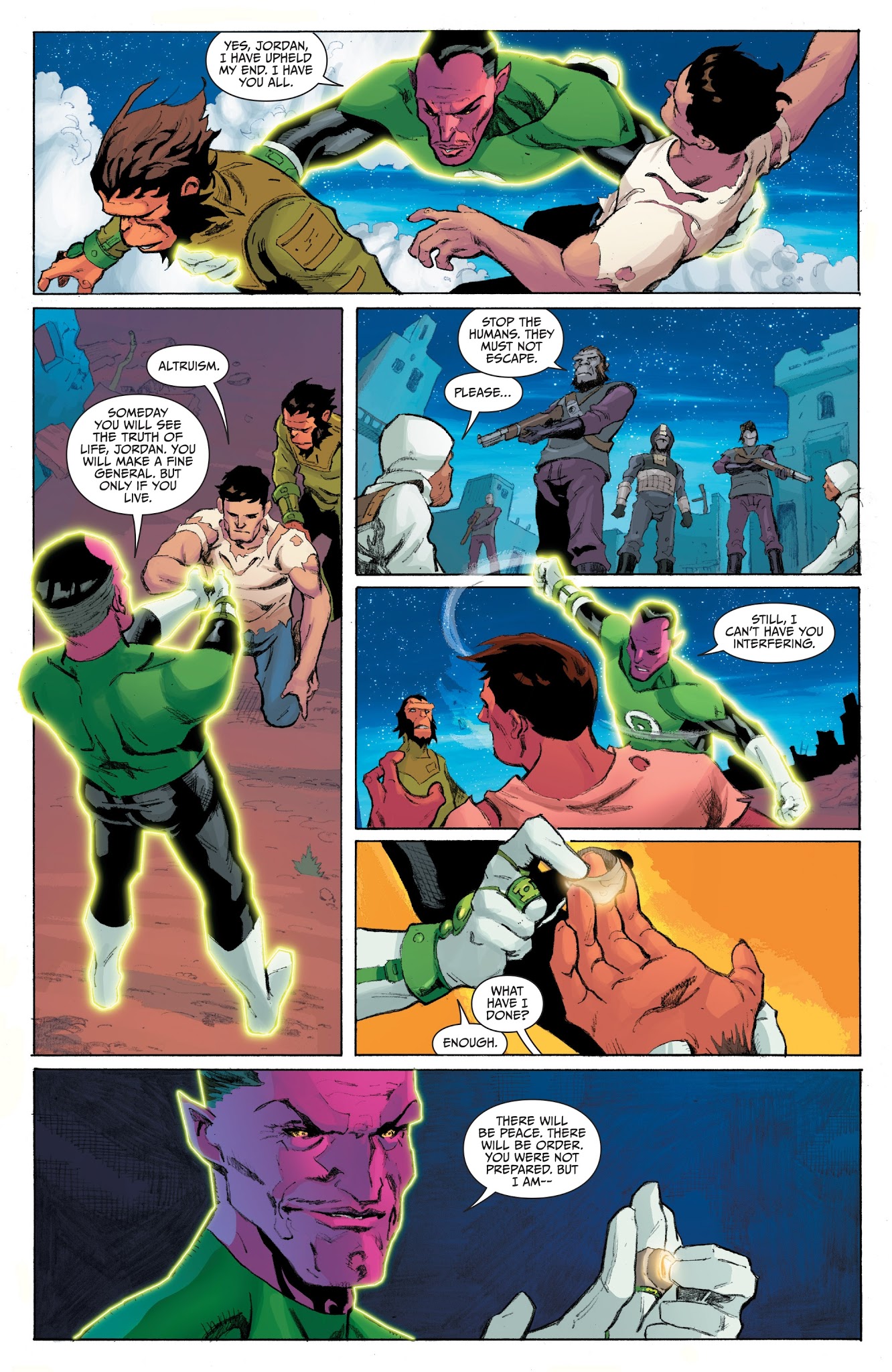 Read online Planet of the Apes/Green Lantern comic -  Issue #6 - 17