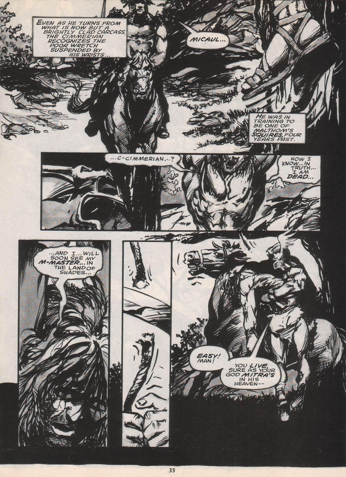 Read online The Savage Sword Of Conan comic -  Issue #222 - 36