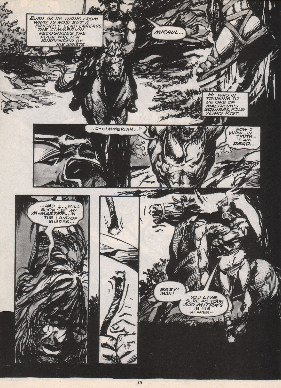 The Savage Sword Of Conan issue 222 - Page 36