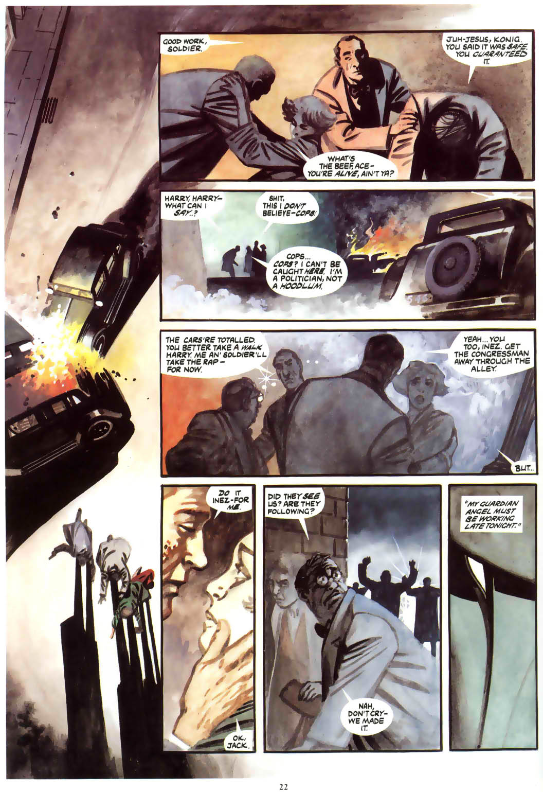 Read online Marvel Graphic Novel comic -  Issue #6 Night Raven - House of Cards - 21