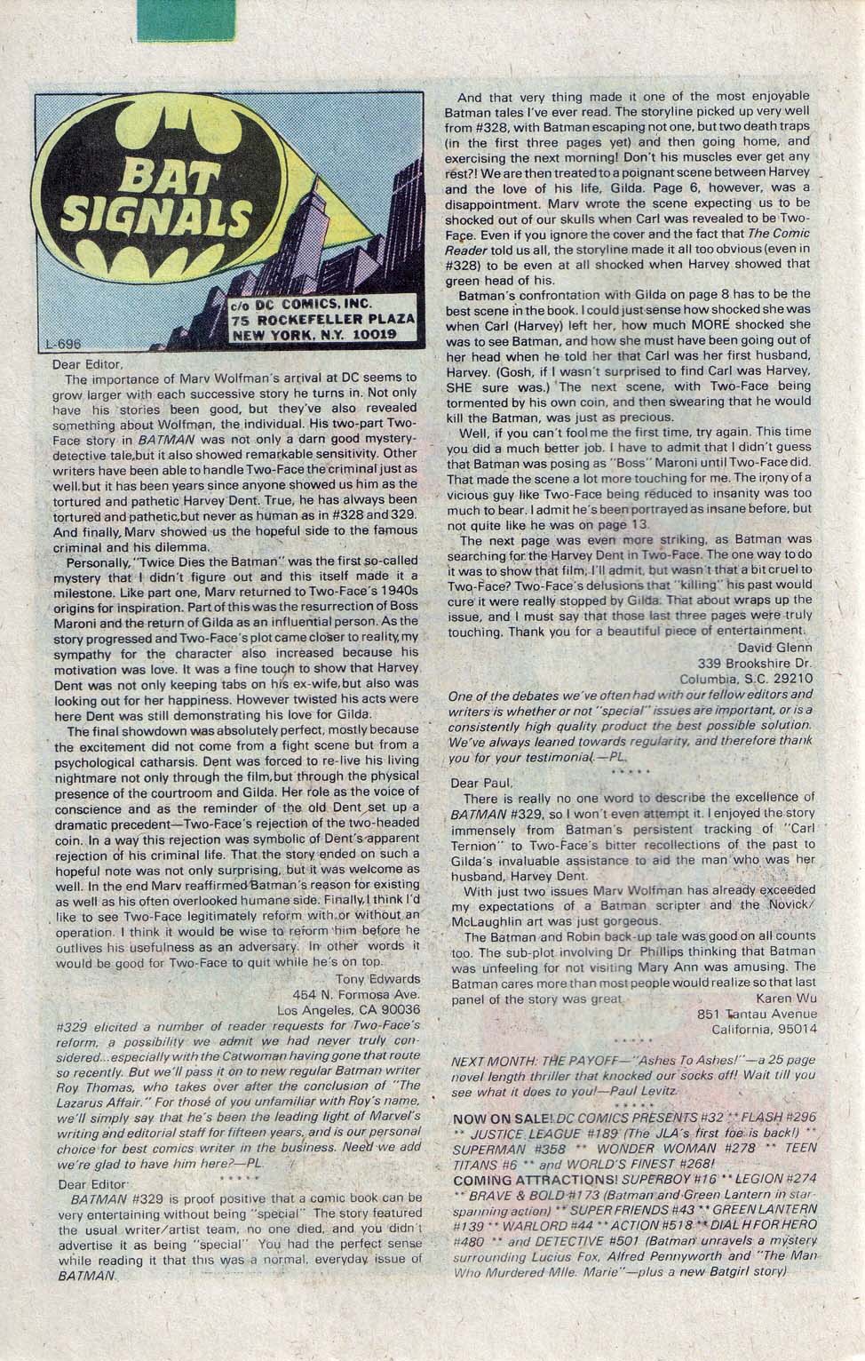 Read online Batman (1940) comic -  Issue #334 - 20