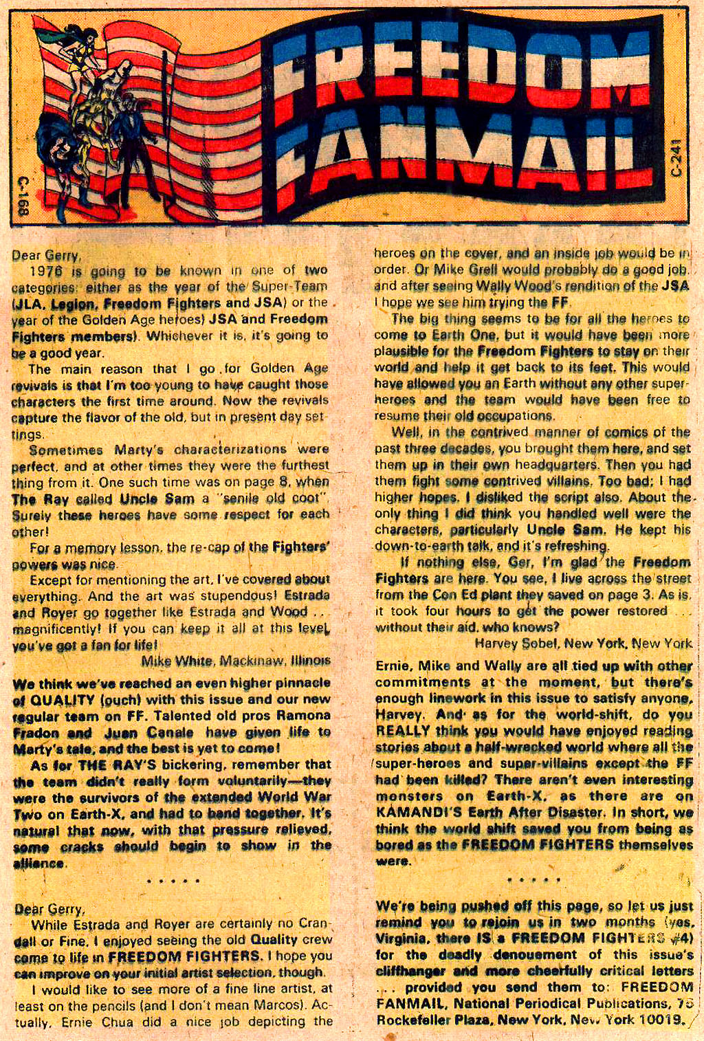 Read online Freedom Fighters (1976) comic -  Issue #3 - 19