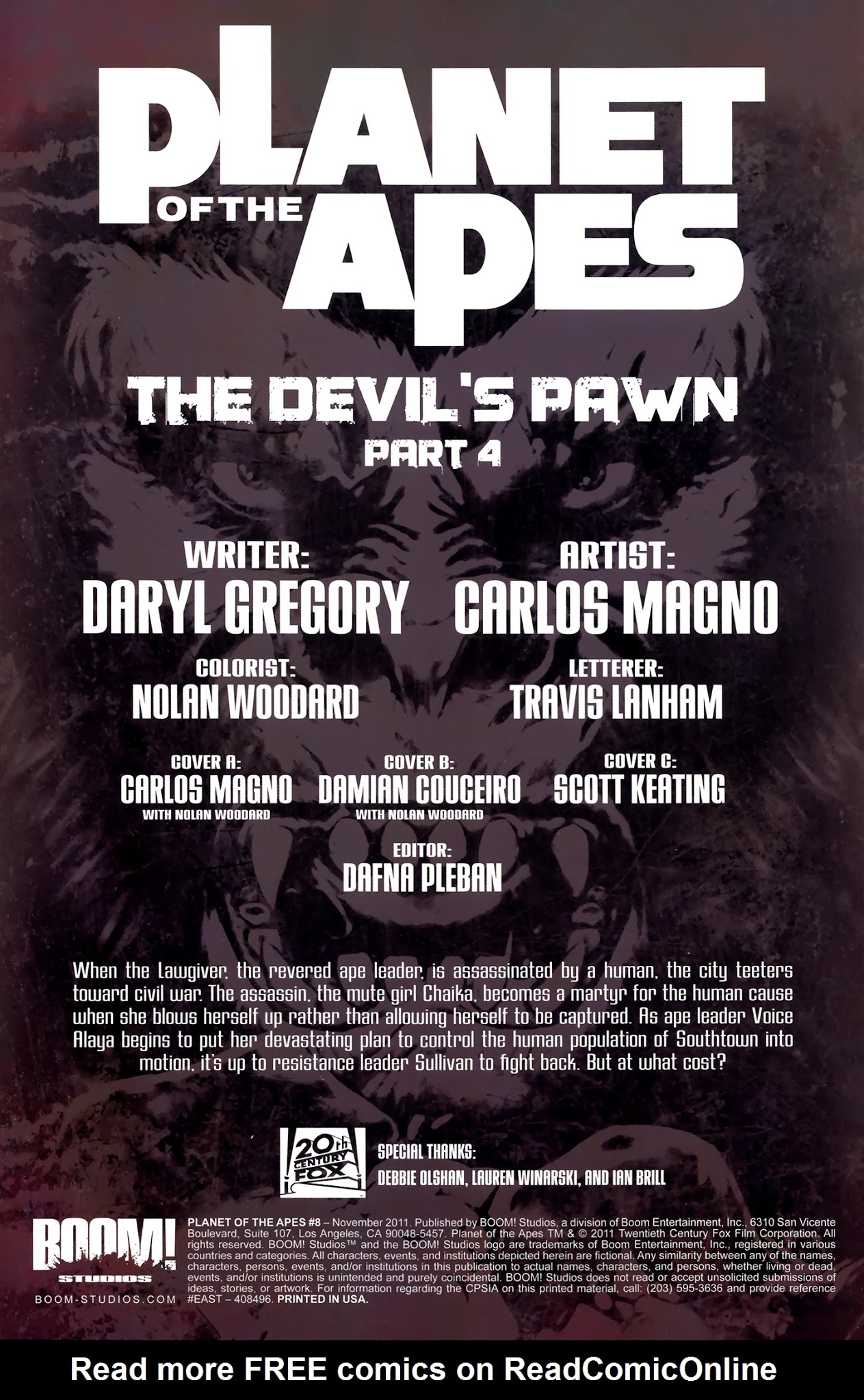Read online Planet of the Apes (2011) comic -  Issue #8 - 4