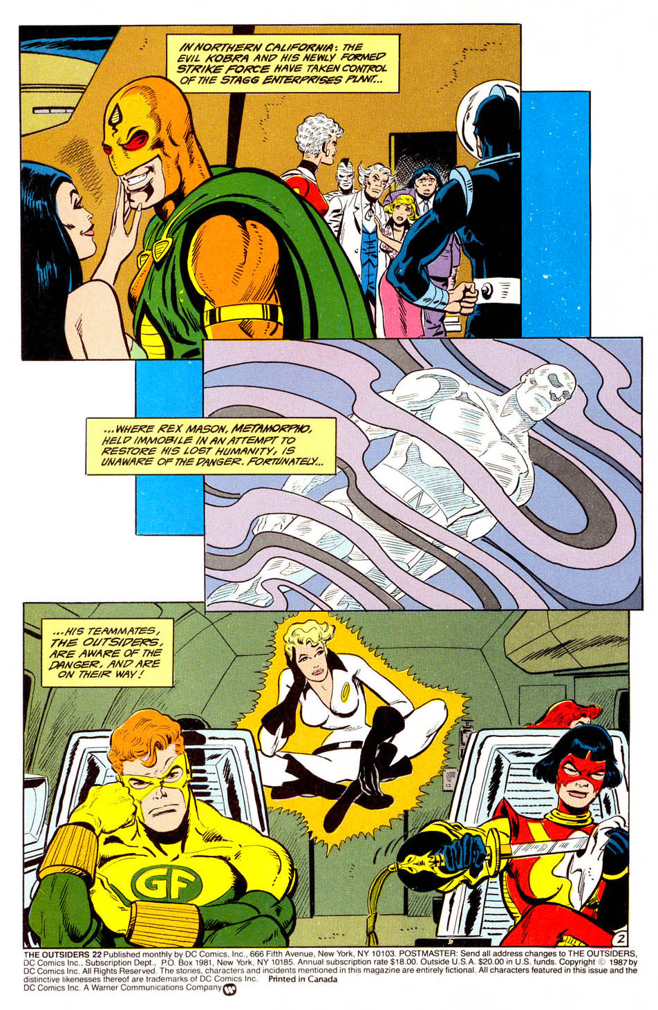 Read online The Outsiders (1985) comic -  Issue #22 - 3