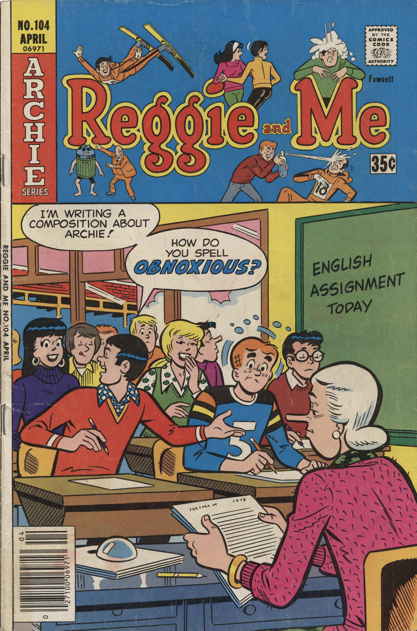 Read online Reggie and Me (1966) comic -  Issue #104 - 1