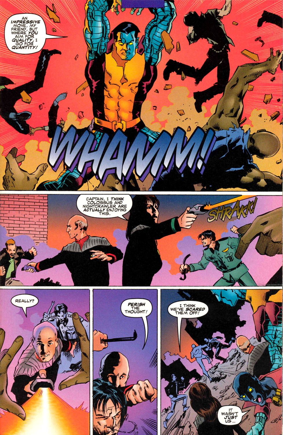 Read online Star Trek: The Next Generation/X-Men: Second Contact comic -  Issue # Full - 28