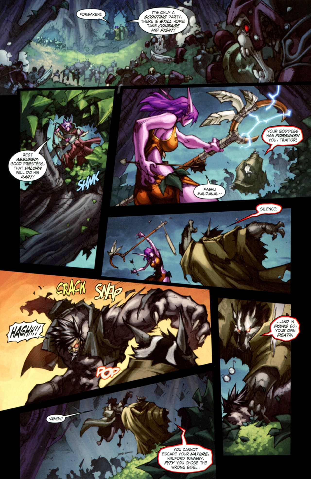 Read online World of Warcraft: Curse of the Worgen comic -  Issue #5 - 22