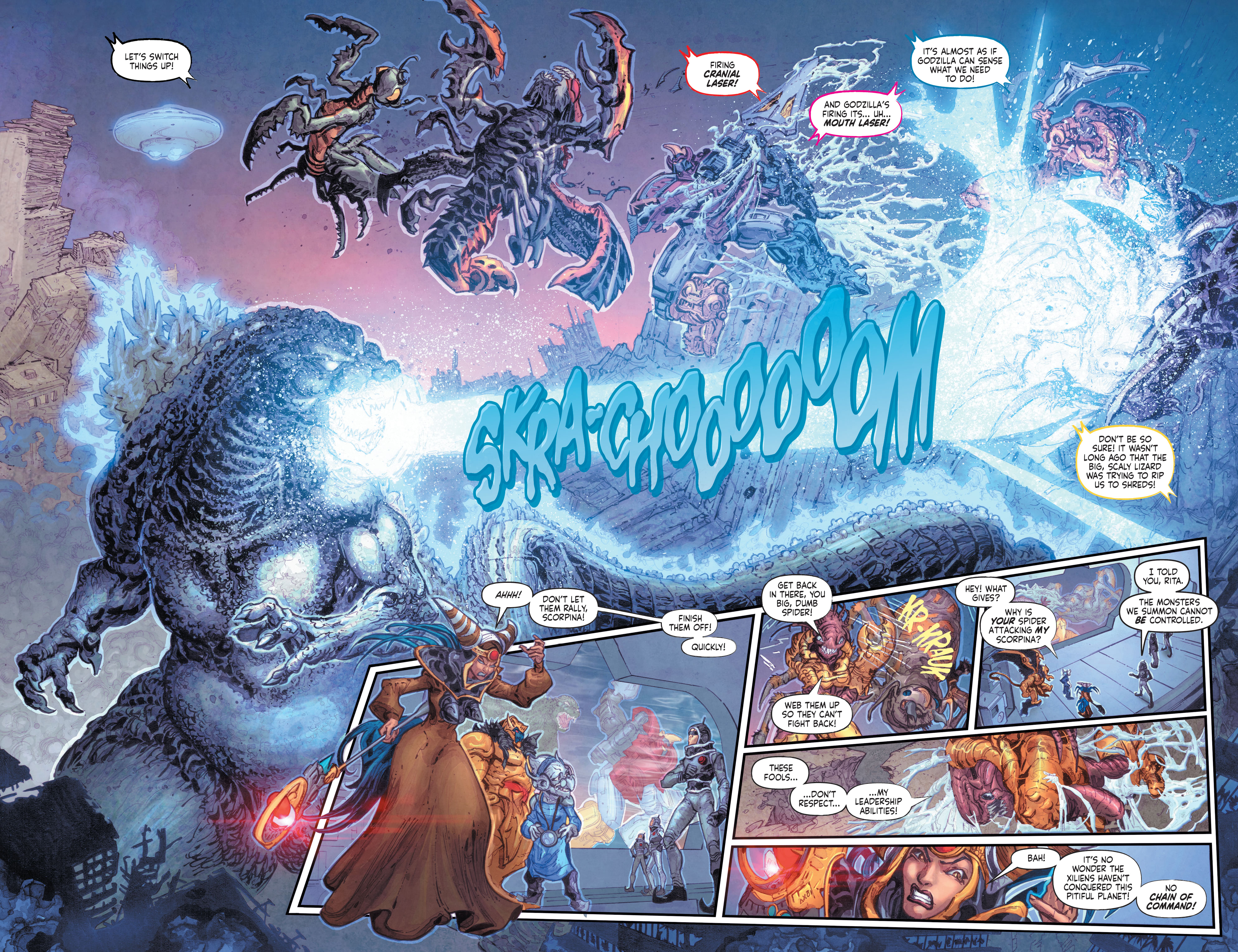 Read online Godzilla vs. The Mighty Morphin Power Rangers comic -  Issue #4 - 4