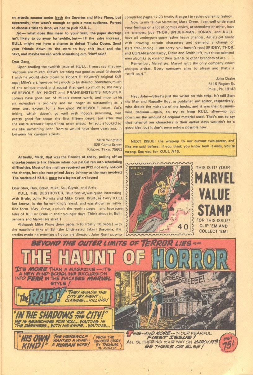 Read online Kull The Destroyer comic -  Issue #14 - 14