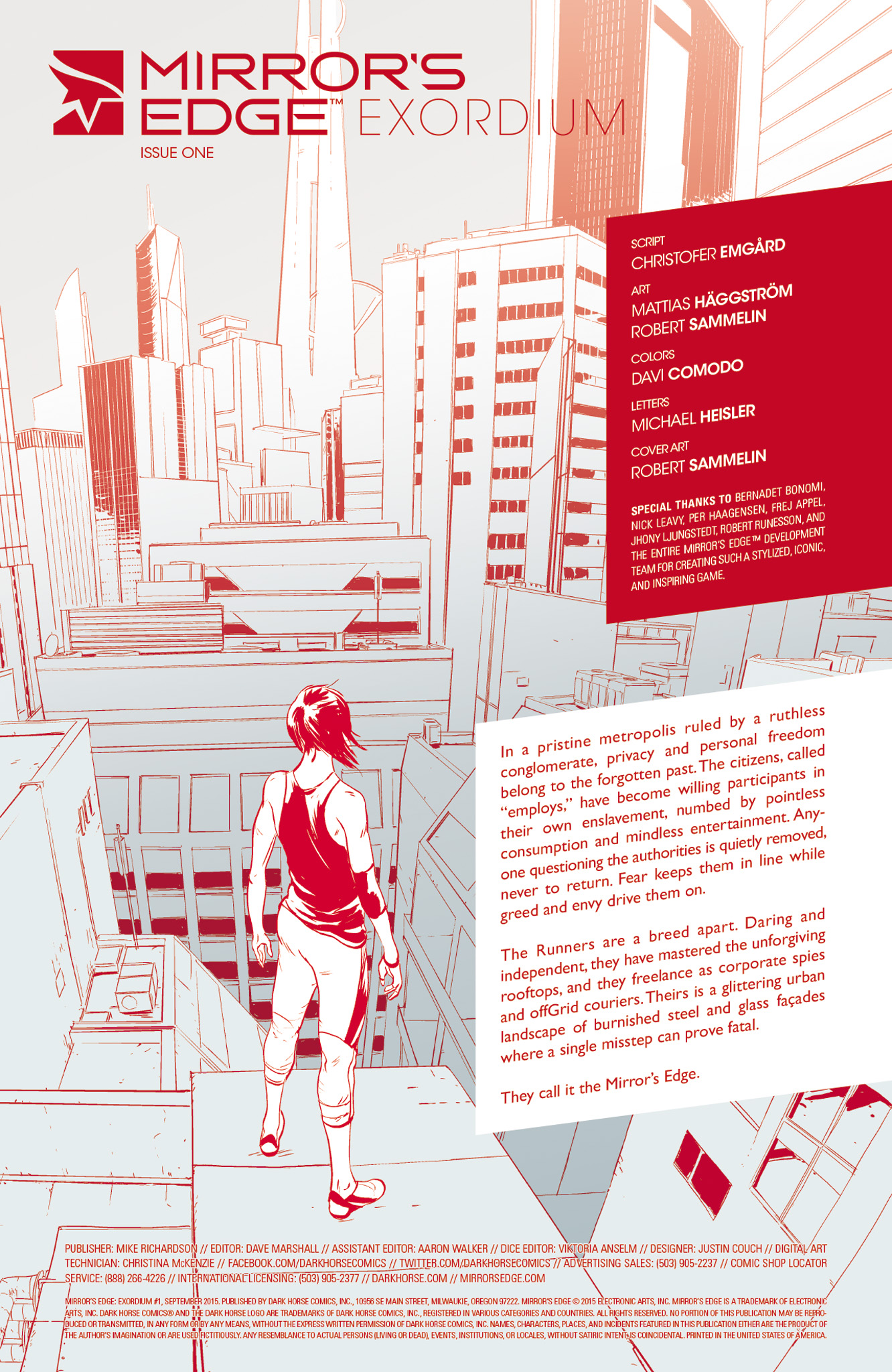 Read online Mirror's Edge: Exordium comic -  Issue #1 - 2