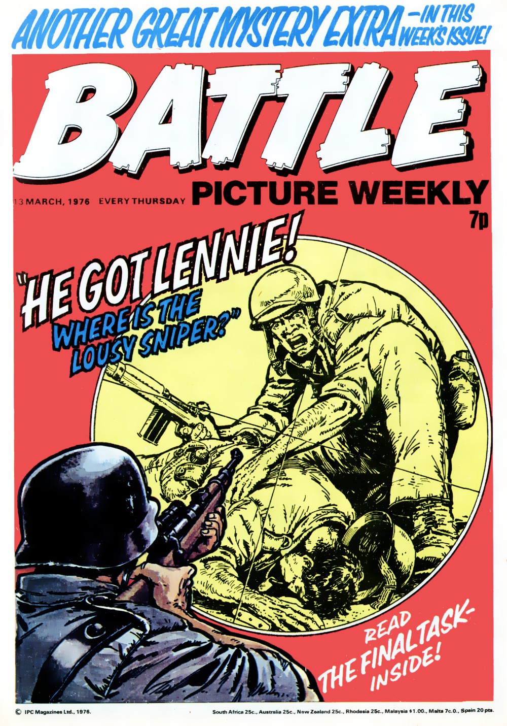 Read online Battle Picture Weekly comic -  Issue #54 - 1