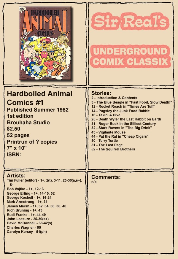 Read online Hardboiled Animal Comics comic -  Issue # Full - 1