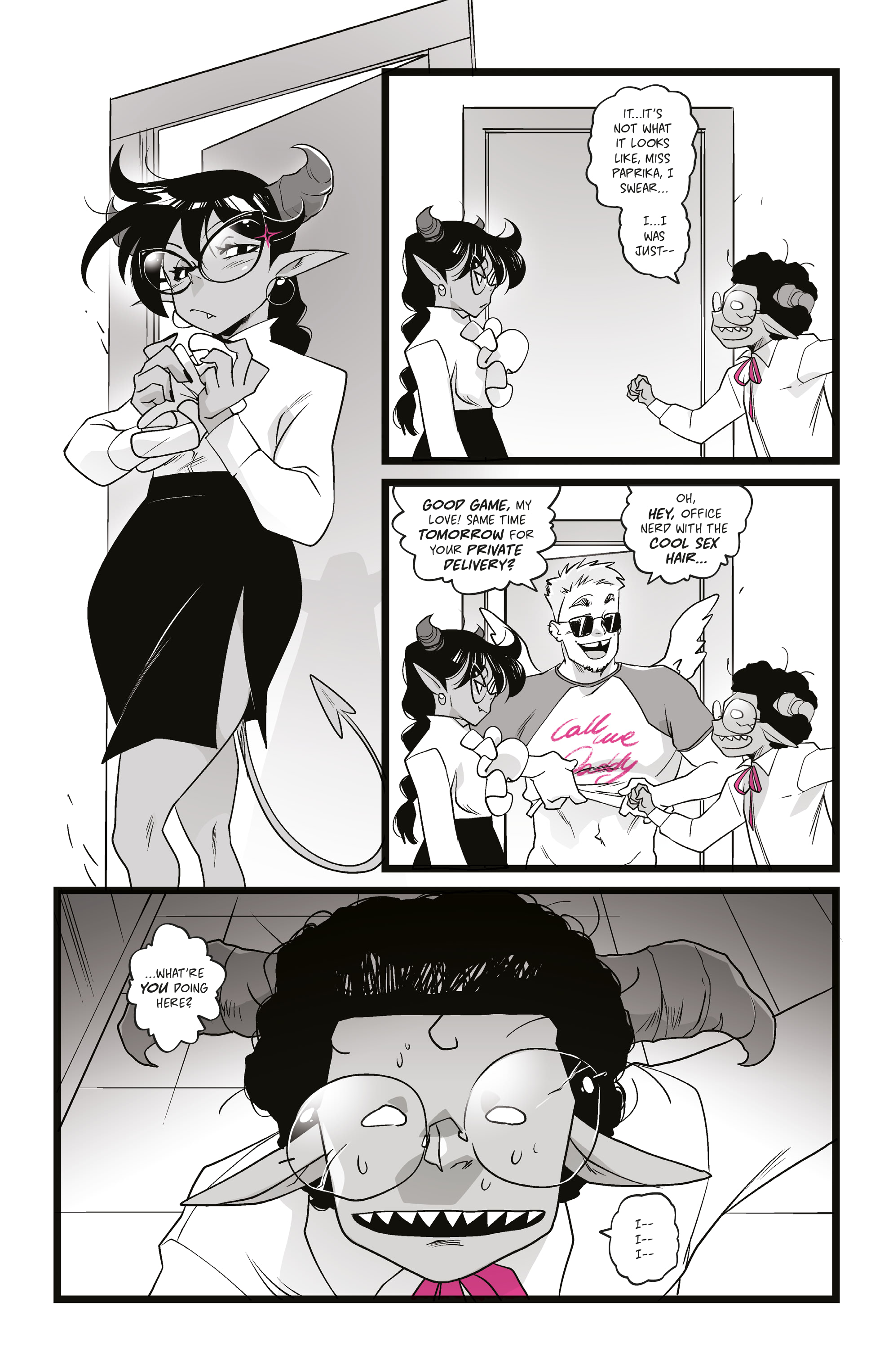 Read online Mirka Andolfo's Sweet Paprika: Black White & Pink (One-Shot) comic -  Issue # Full - 25