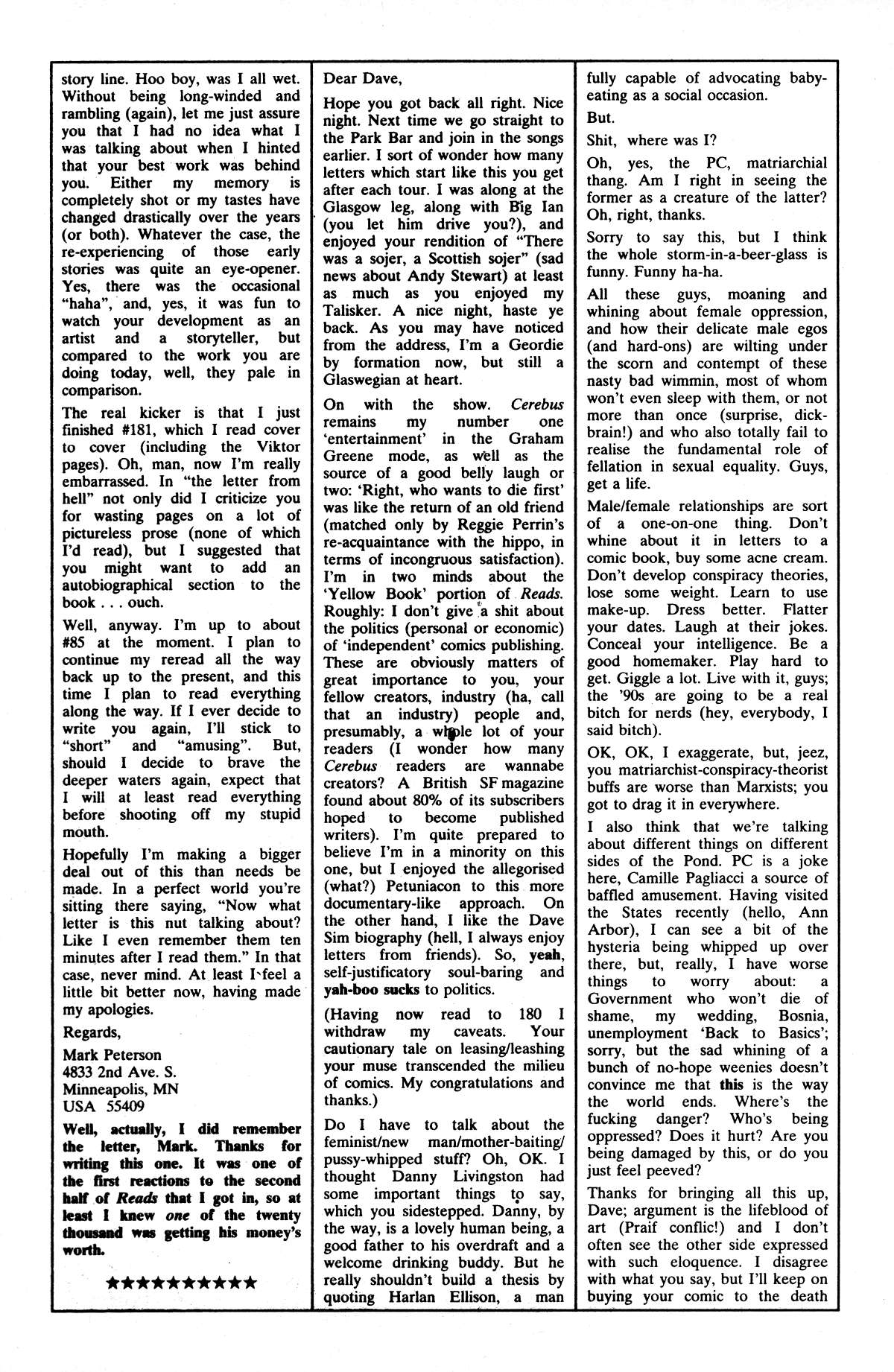 Read online Cerebus comic -  Issue #184 - 29