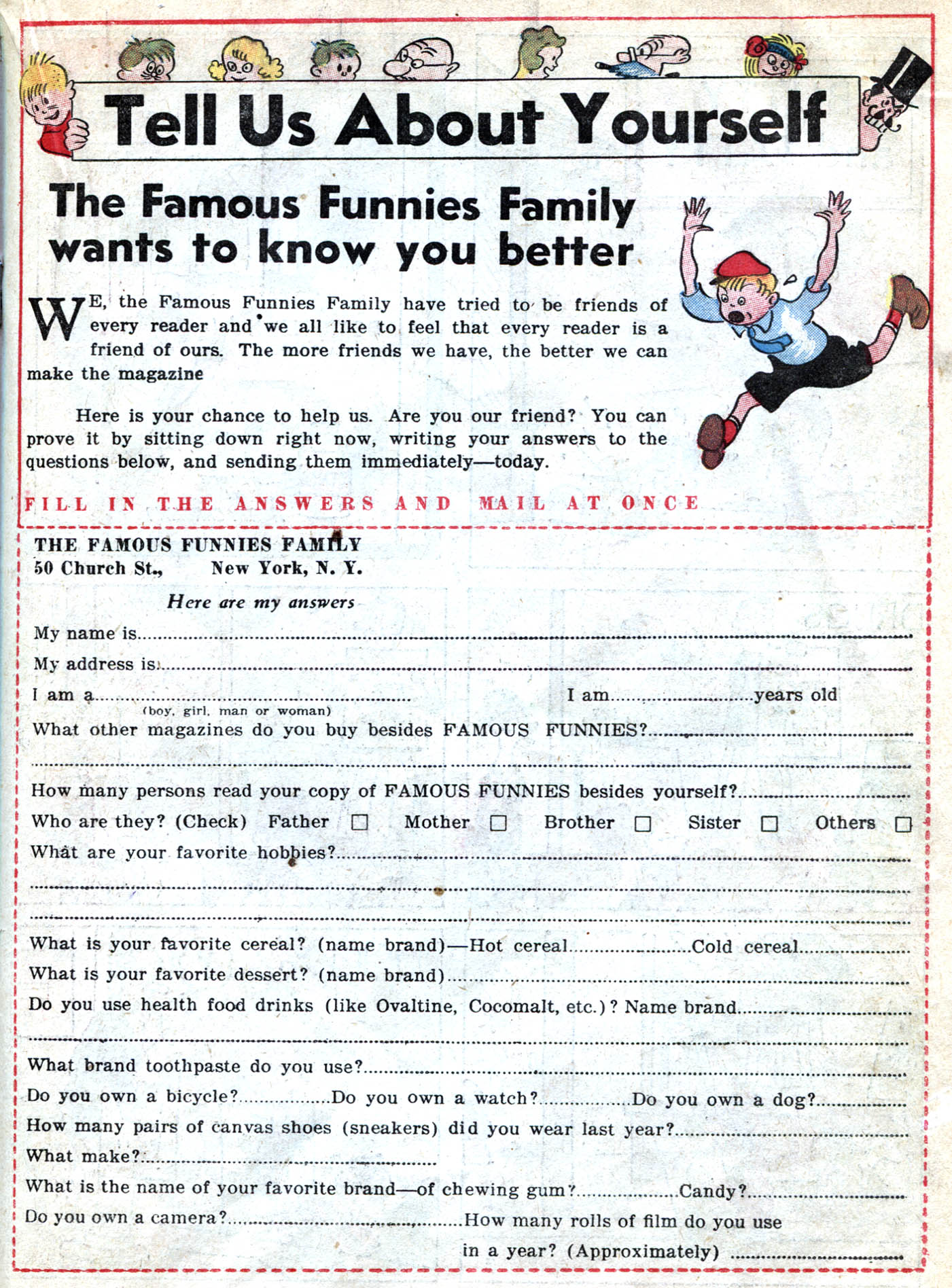 Read online Famous Funnies comic -  Issue #32 - 35