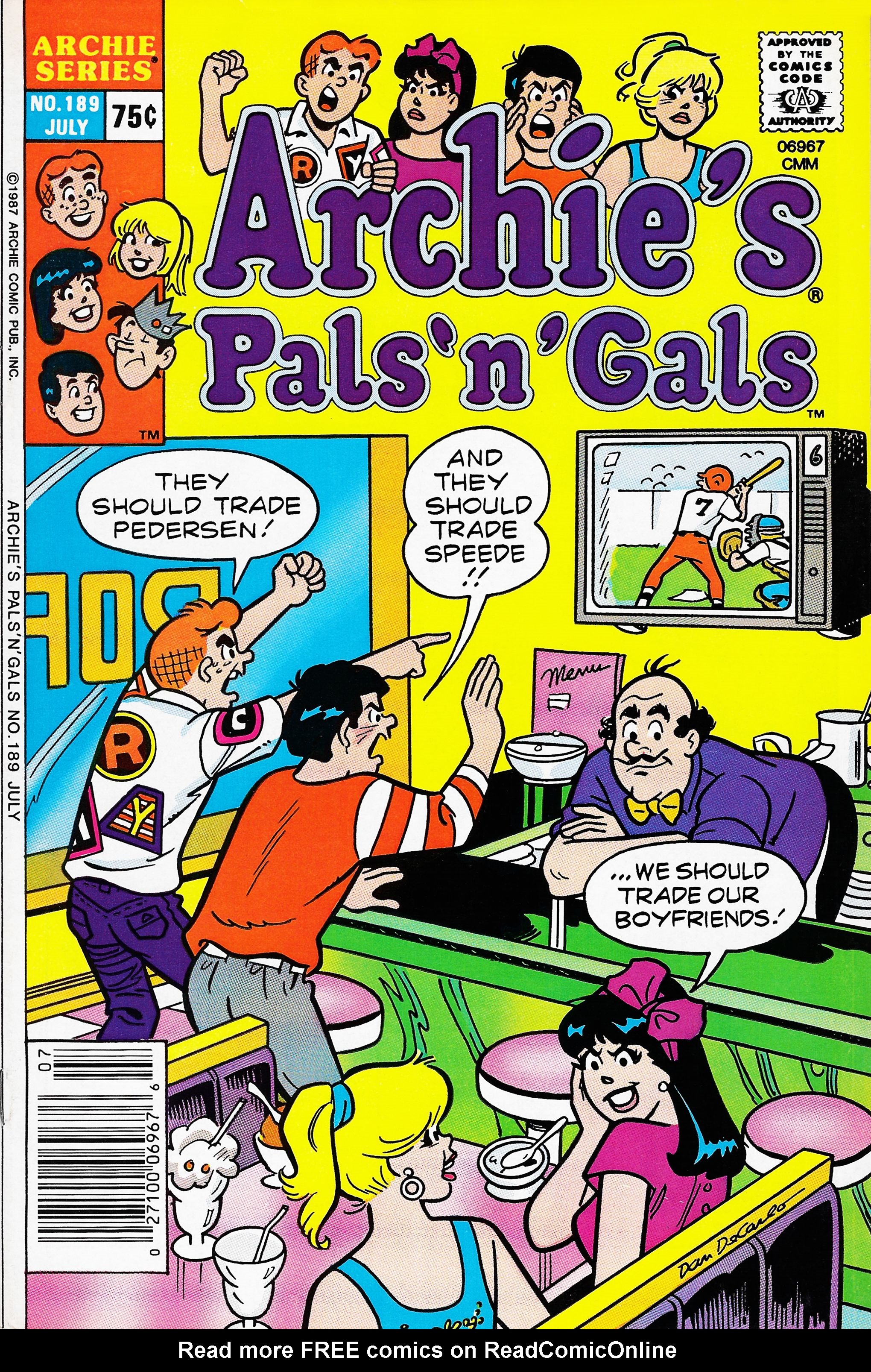 Read online Archie's Pals 'N' Gals (1952) comic -  Issue #189 - 1