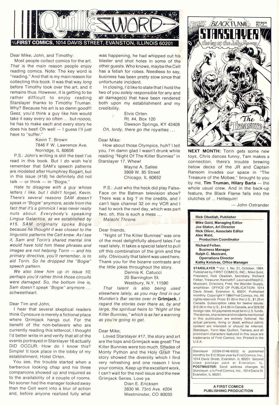 Read online Starslayer comic -  Issue #21 - 2