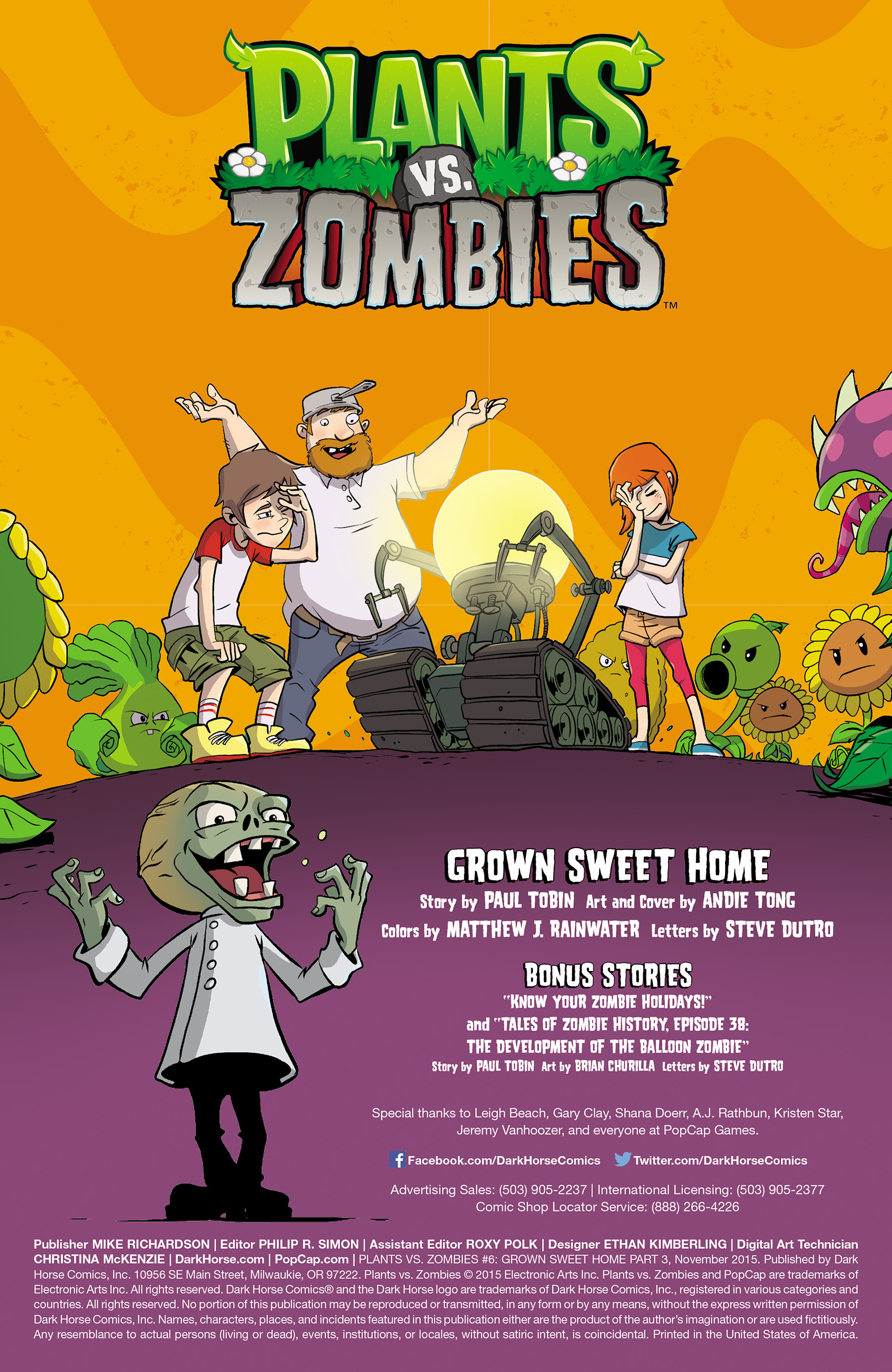 Read online Plants vs. Zombies: Grown Sweet Home comic -  Issue #6 - 2
