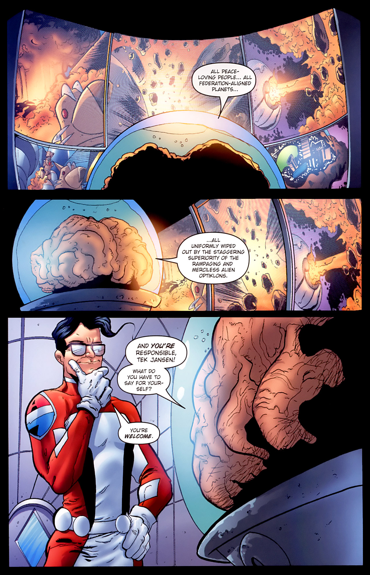 Read online Stephen Colbert's Tek Jansen comic -  Issue #2 - 5