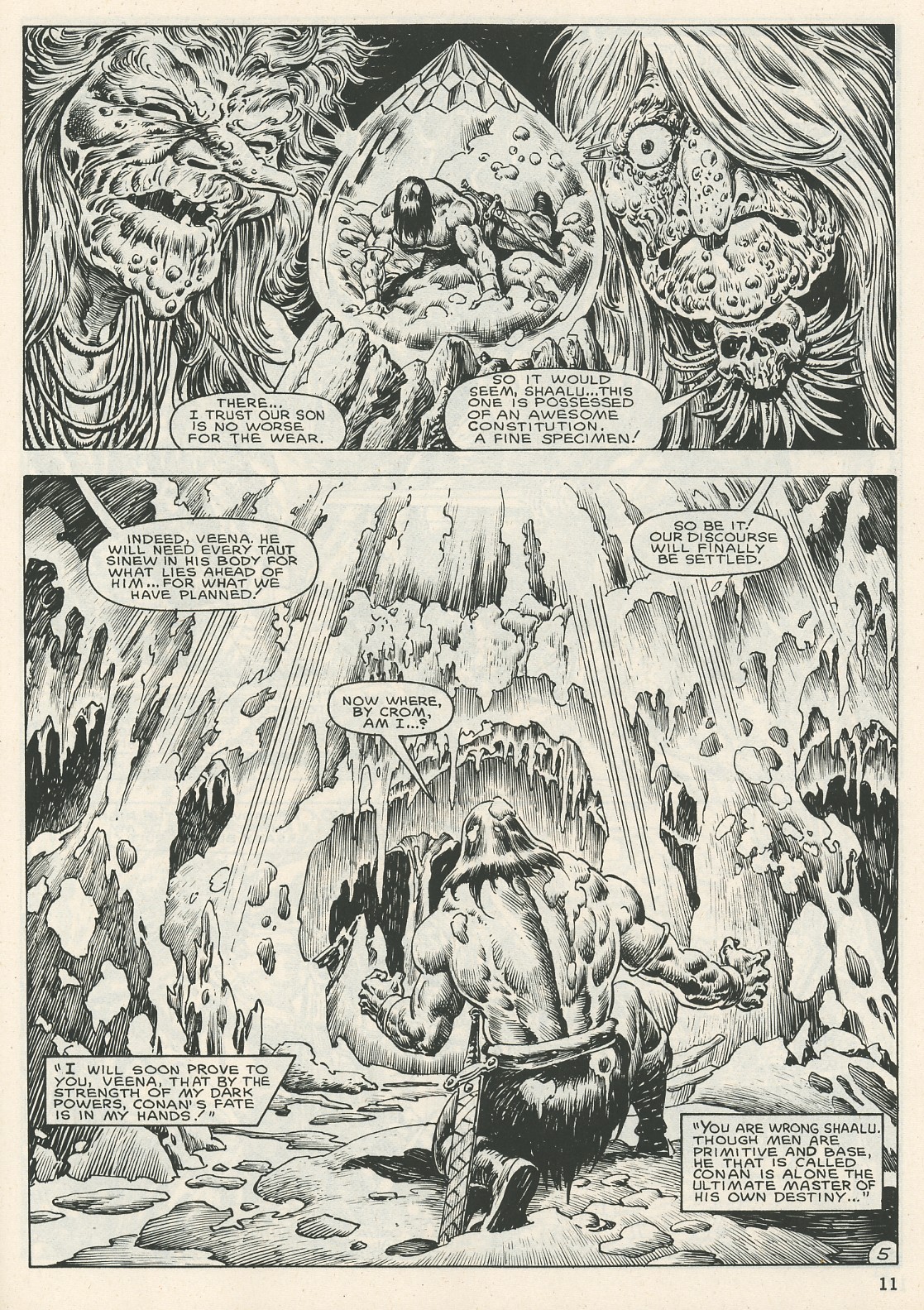 Read online The Savage Sword Of Conan comic -  Issue #123 - 11