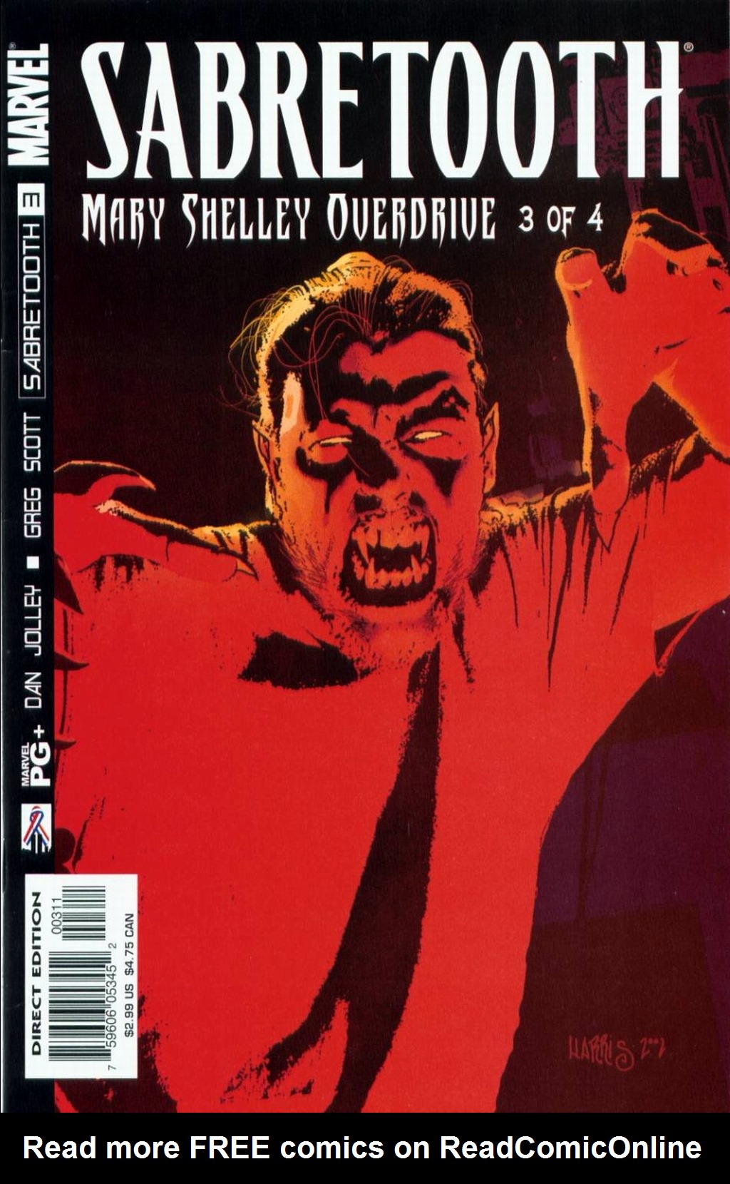 Read online Sabretooth: Mary Shelley Overdrive comic -  Issue #3 - 1