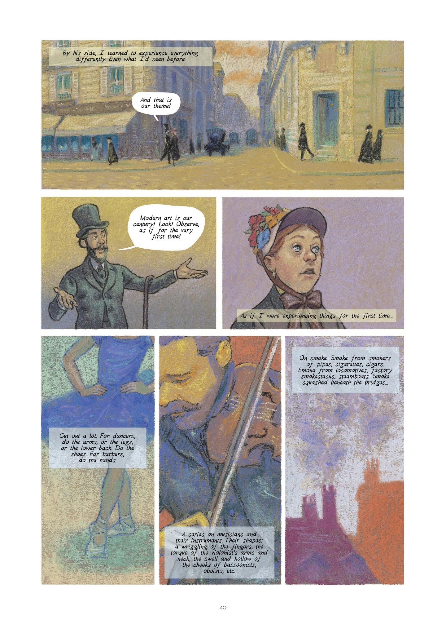 Read online Degas and Cassatt: The Dance of Solitude comic -  Issue # TPB - 39