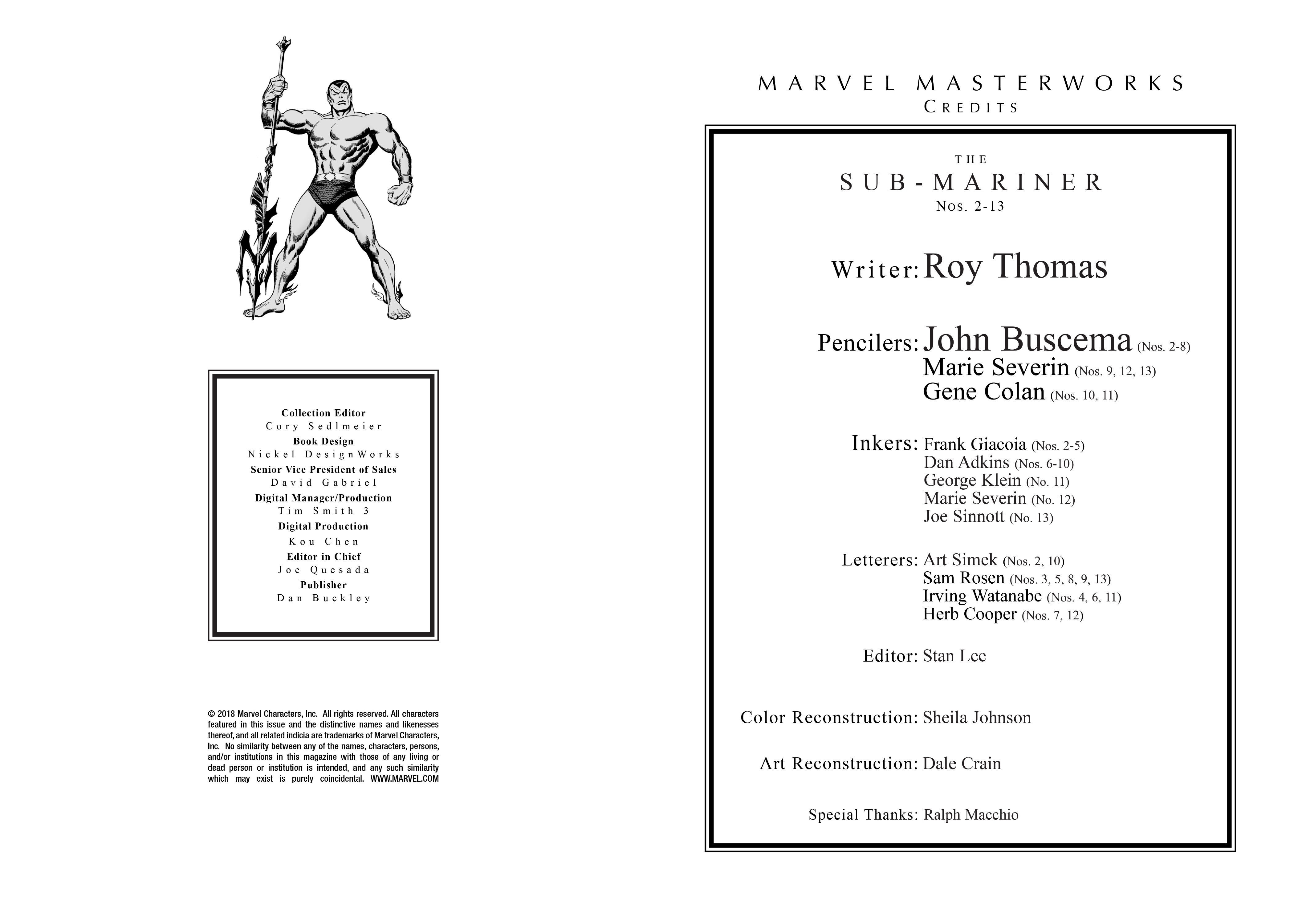 Read online Marvel Masterworks: The Sub-Mariner comic -  Issue # TPB 3 (Part 1) - 3
