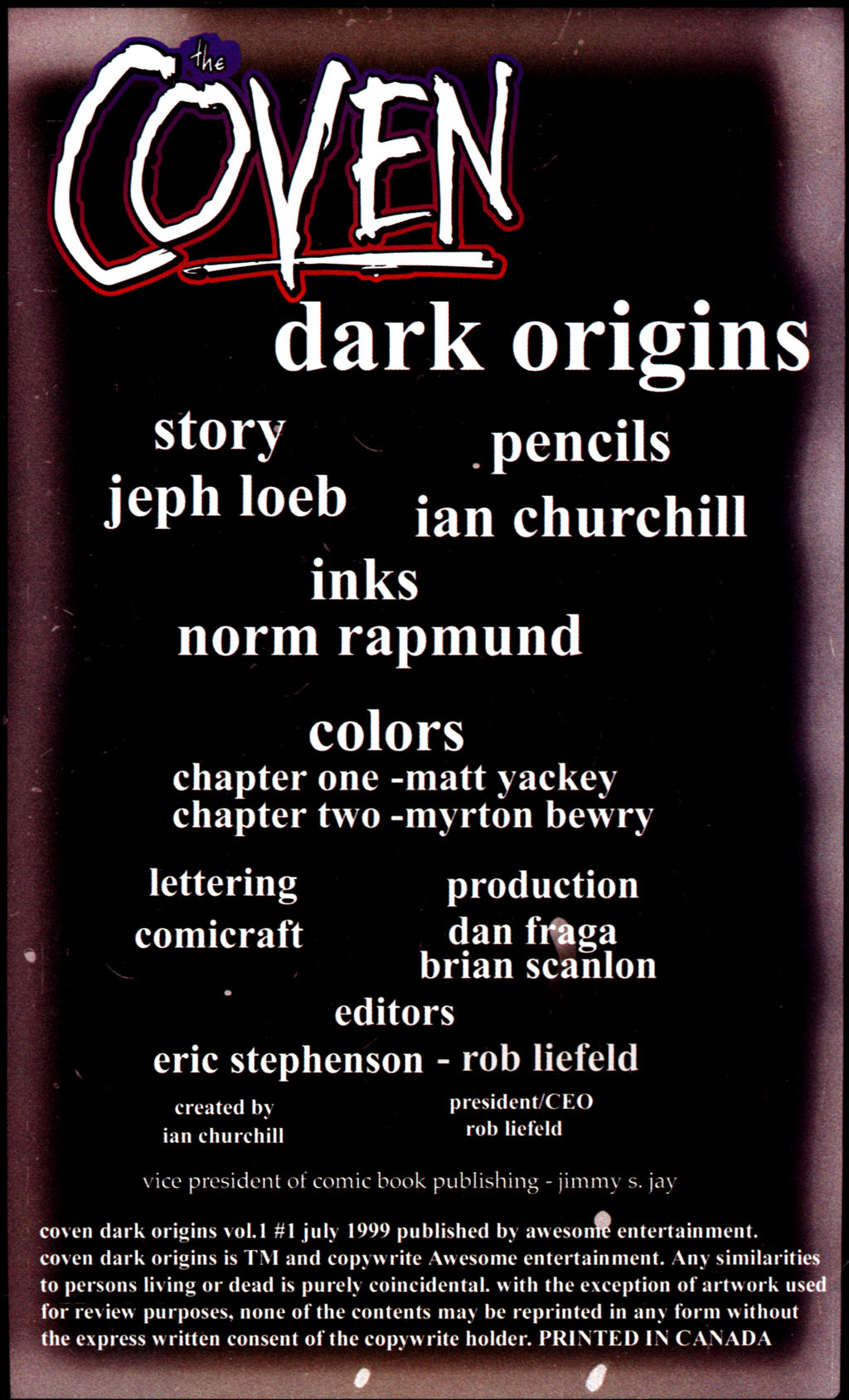 Read online The Coven: Dark Origins comic -  Issue # Full - 2