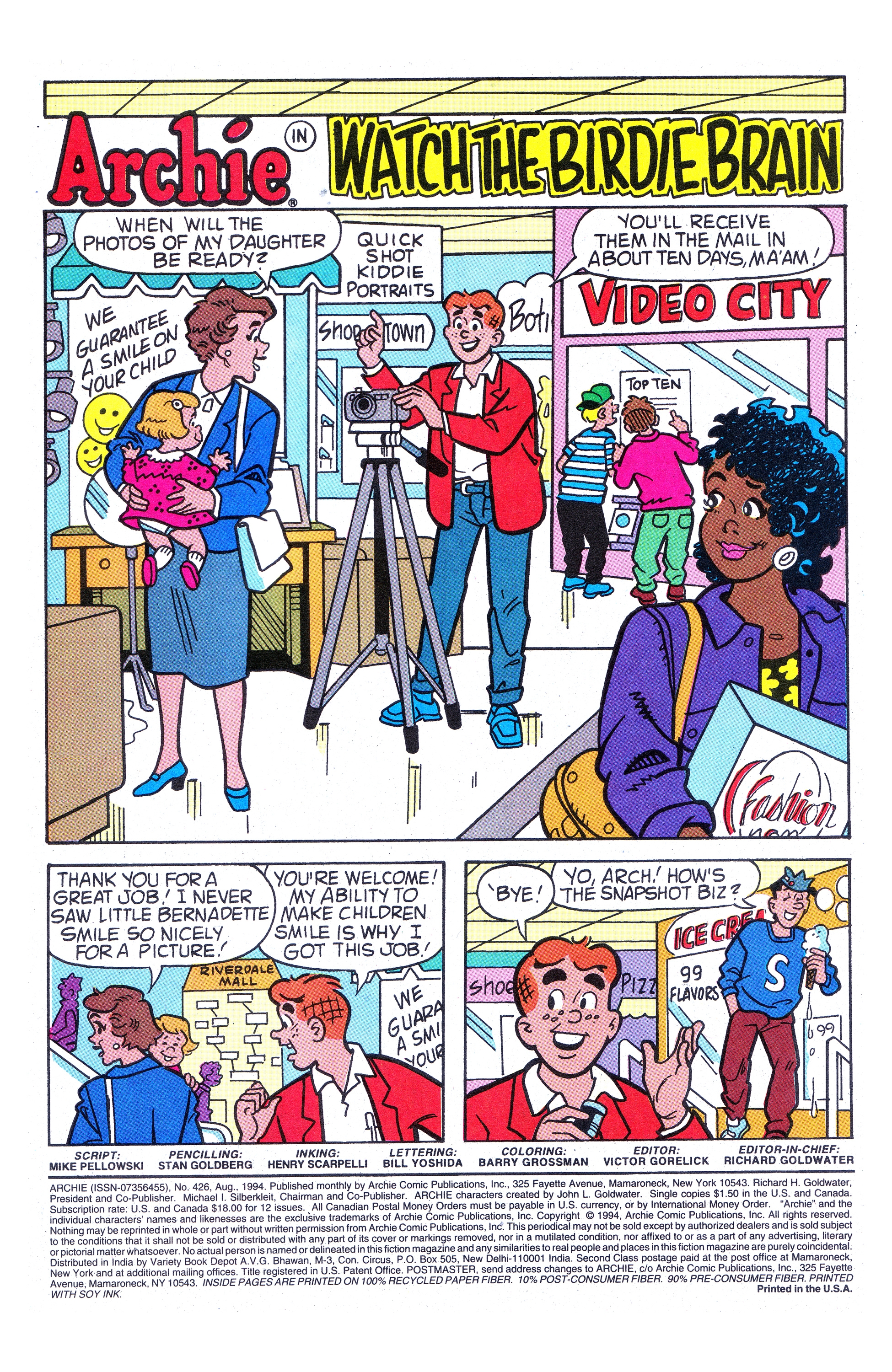 Read online Archie (1960) comic -  Issue #426 - 2