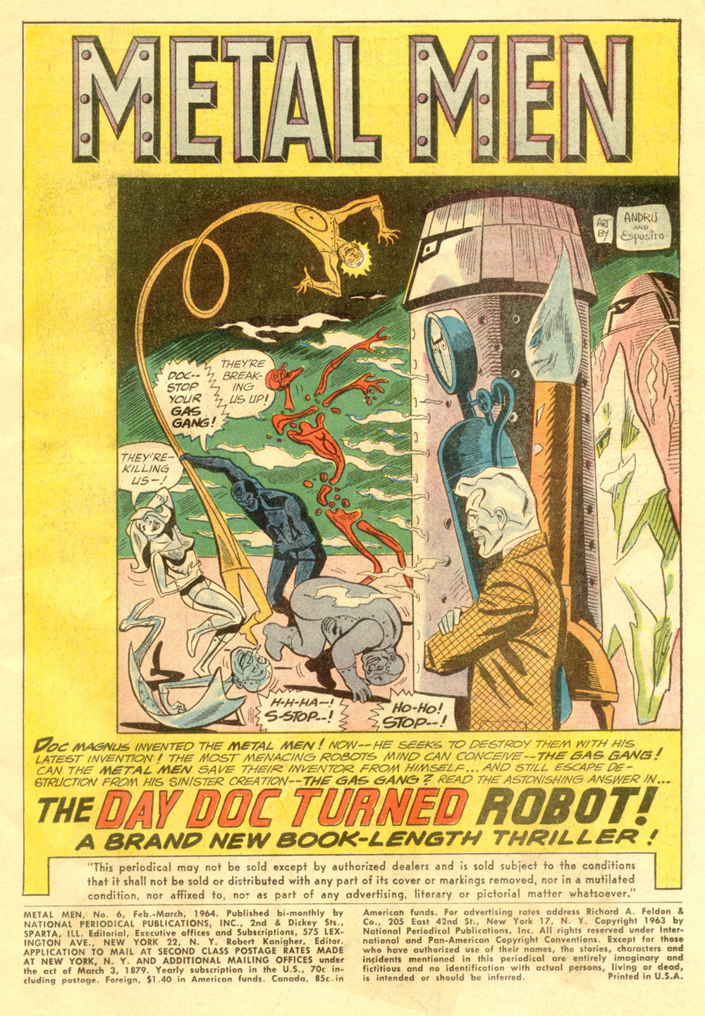 Read online Metal Men (1963) comic -  Issue #6 - 3