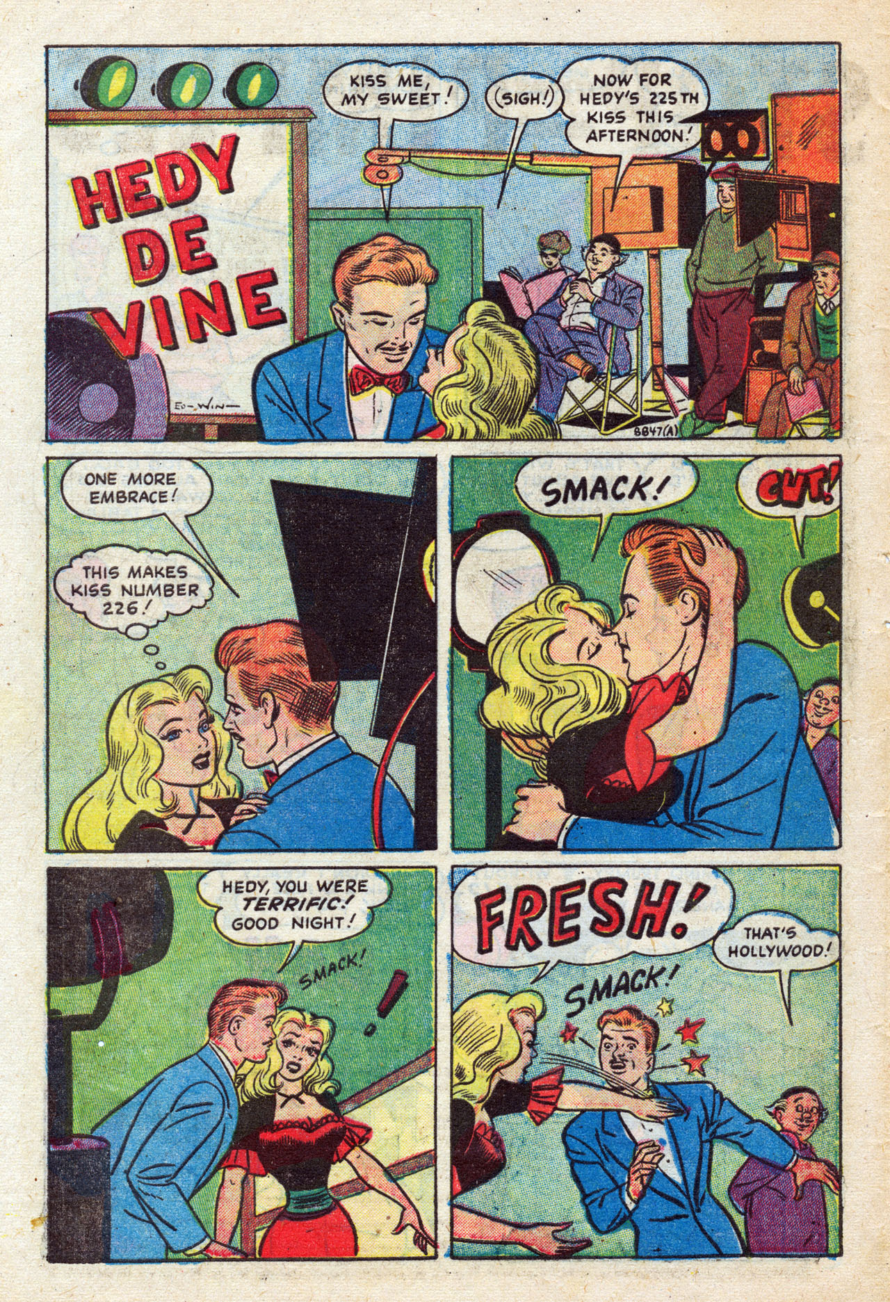 Read online Hedy Of Hollywood Comics comic -  Issue #46 - 6