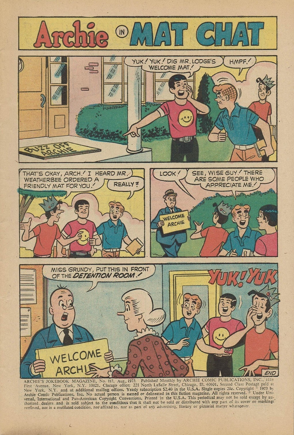 Read online Archie's Joke Book Magazine comic -  Issue #187 - 3