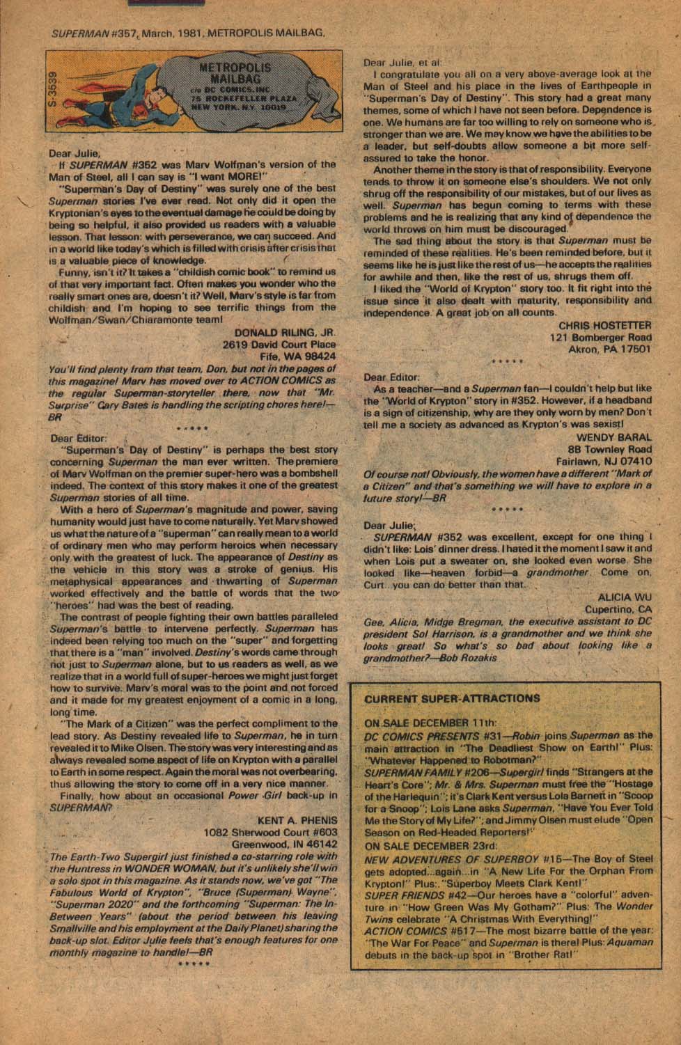 Read online Superman (1939) comic -  Issue #357 - 34