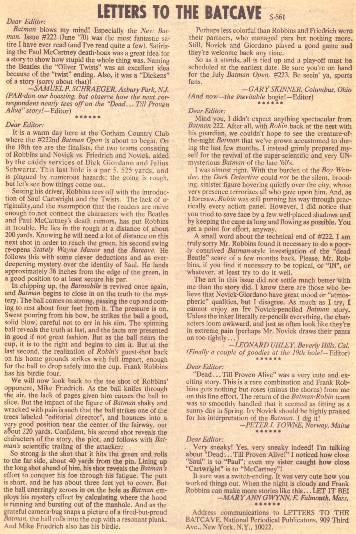 Read online Batman (1940) comic -  Issue #226 - 29