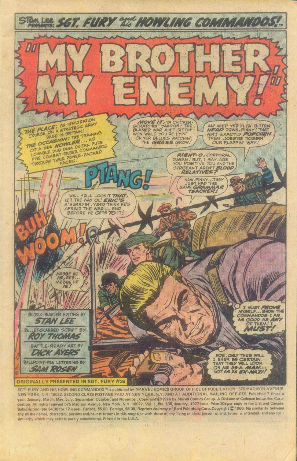 Read online Sgt. Fury comic -  Issue #138 - 3