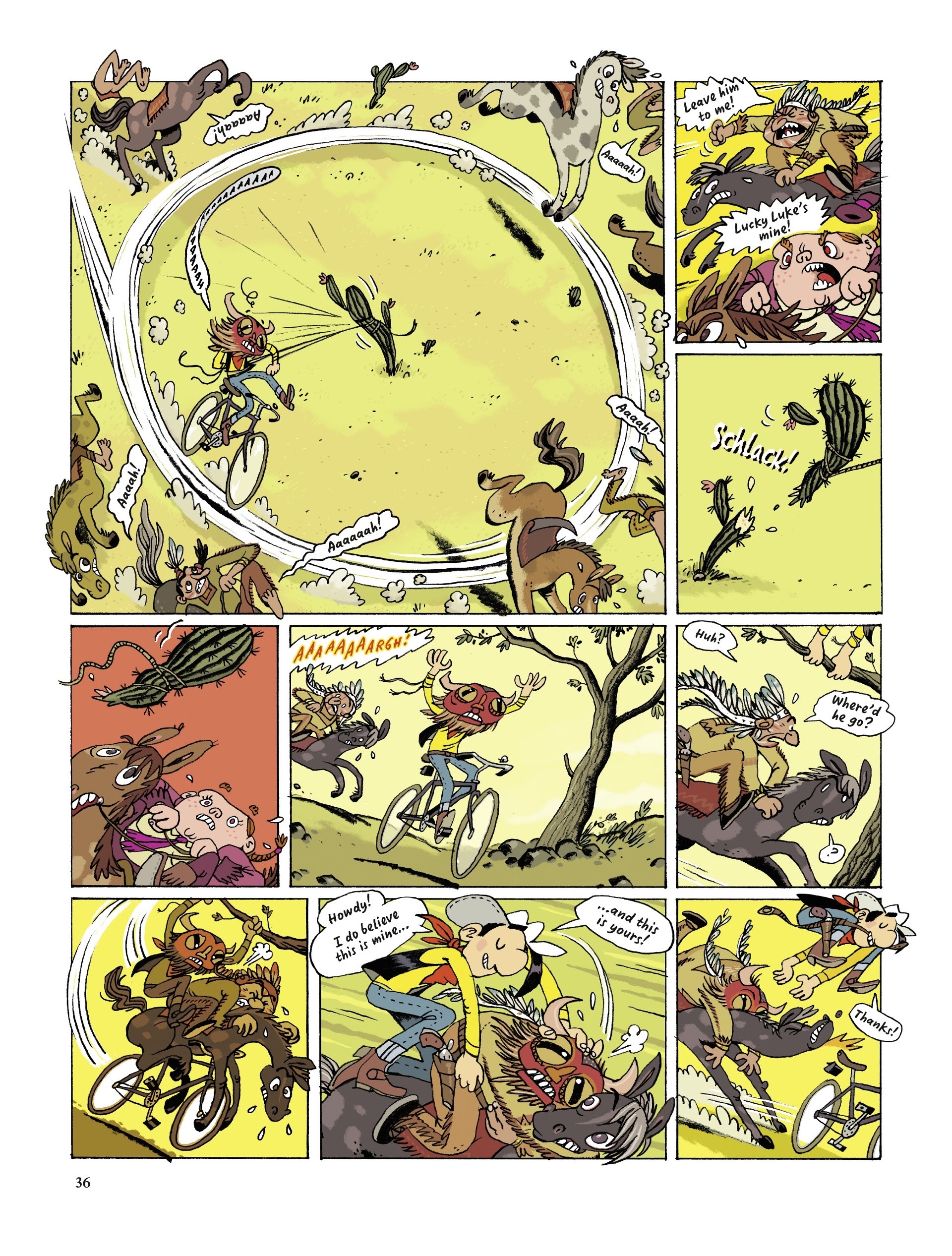 Read online Lucky Luke Saddles Up comic -  Issue # TPB - 36