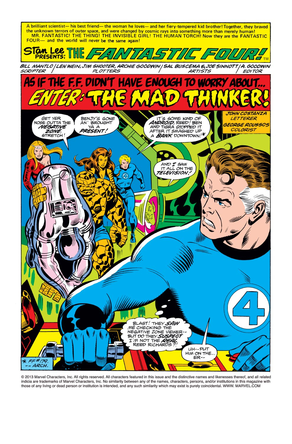 Read online Fantastic Four (1961) comic -  Issue #182 - 2