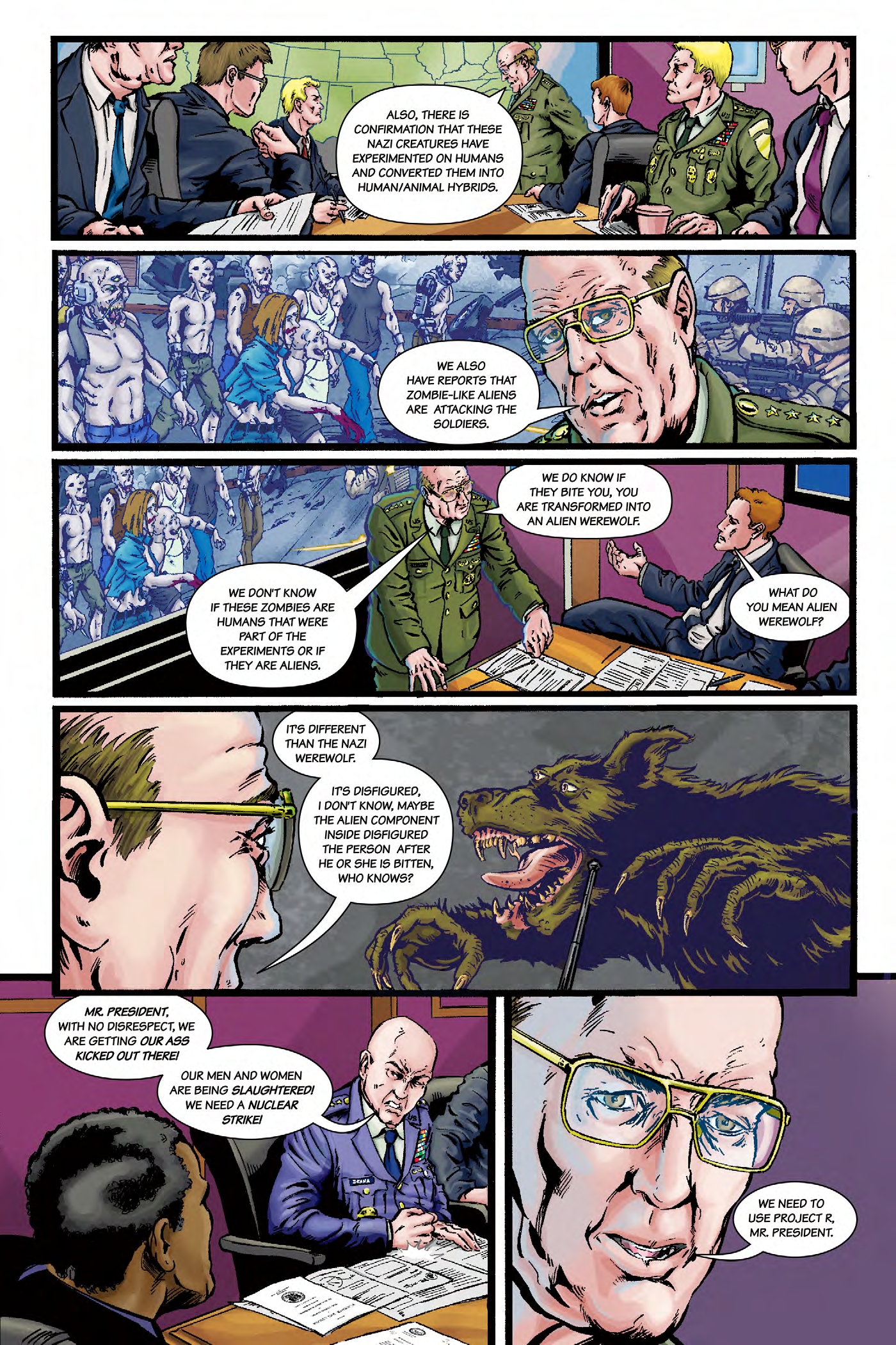 Read online Nazi Werewolves from Outer Space comic -  Issue #4 - 11