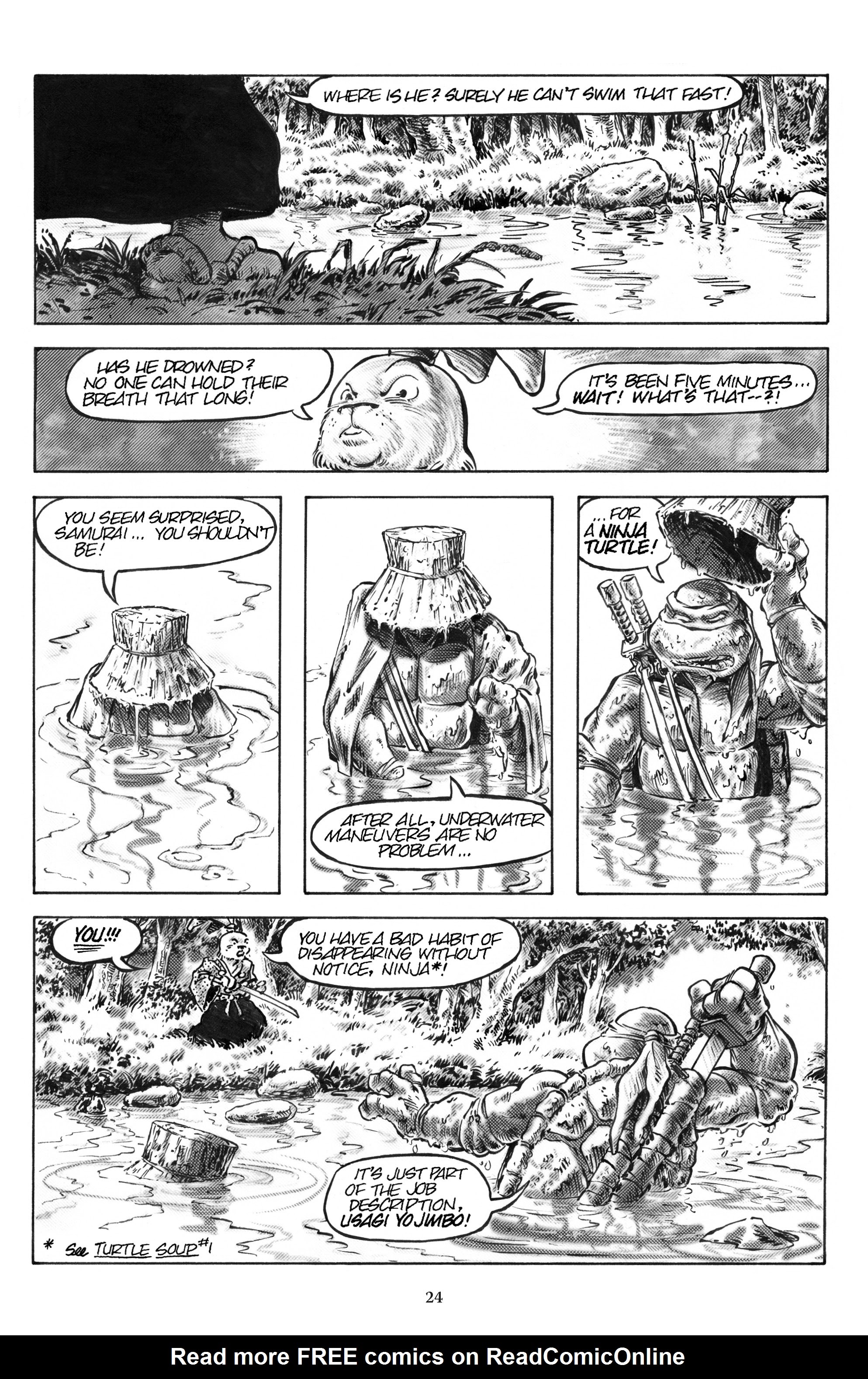 Read online Usagi Yojimbo/Teenage Mutant Ninja Turtles: The Complete Collection comic -  Issue # TPB (Part 1) - 21