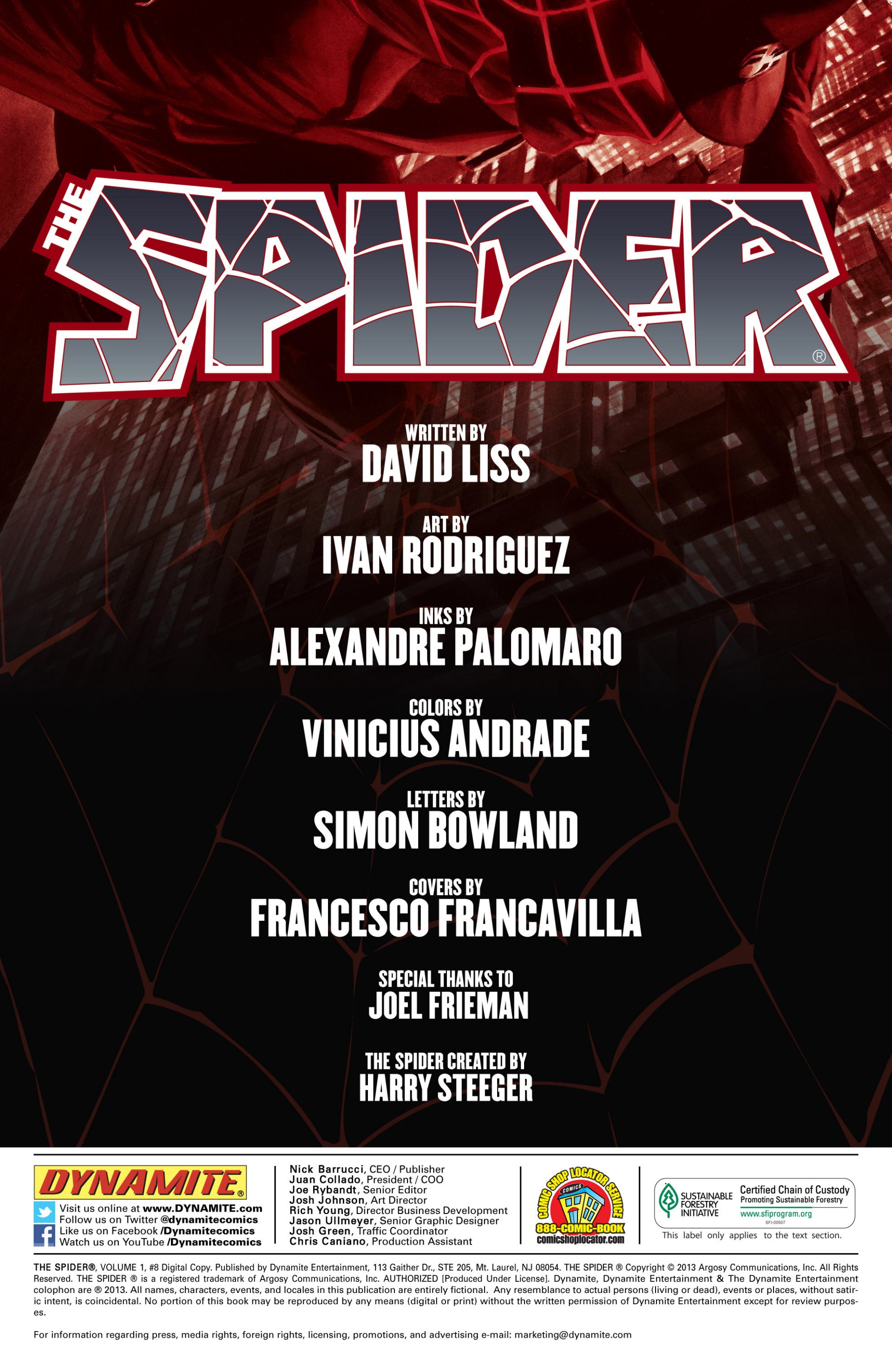 Read online The Spider comic -  Issue #8 - 2